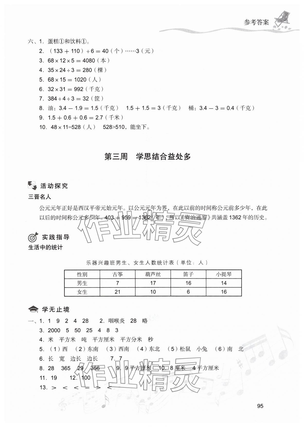 2025年暑假乐园现代教育出版社三年级数学人教版&nbsp;第3页