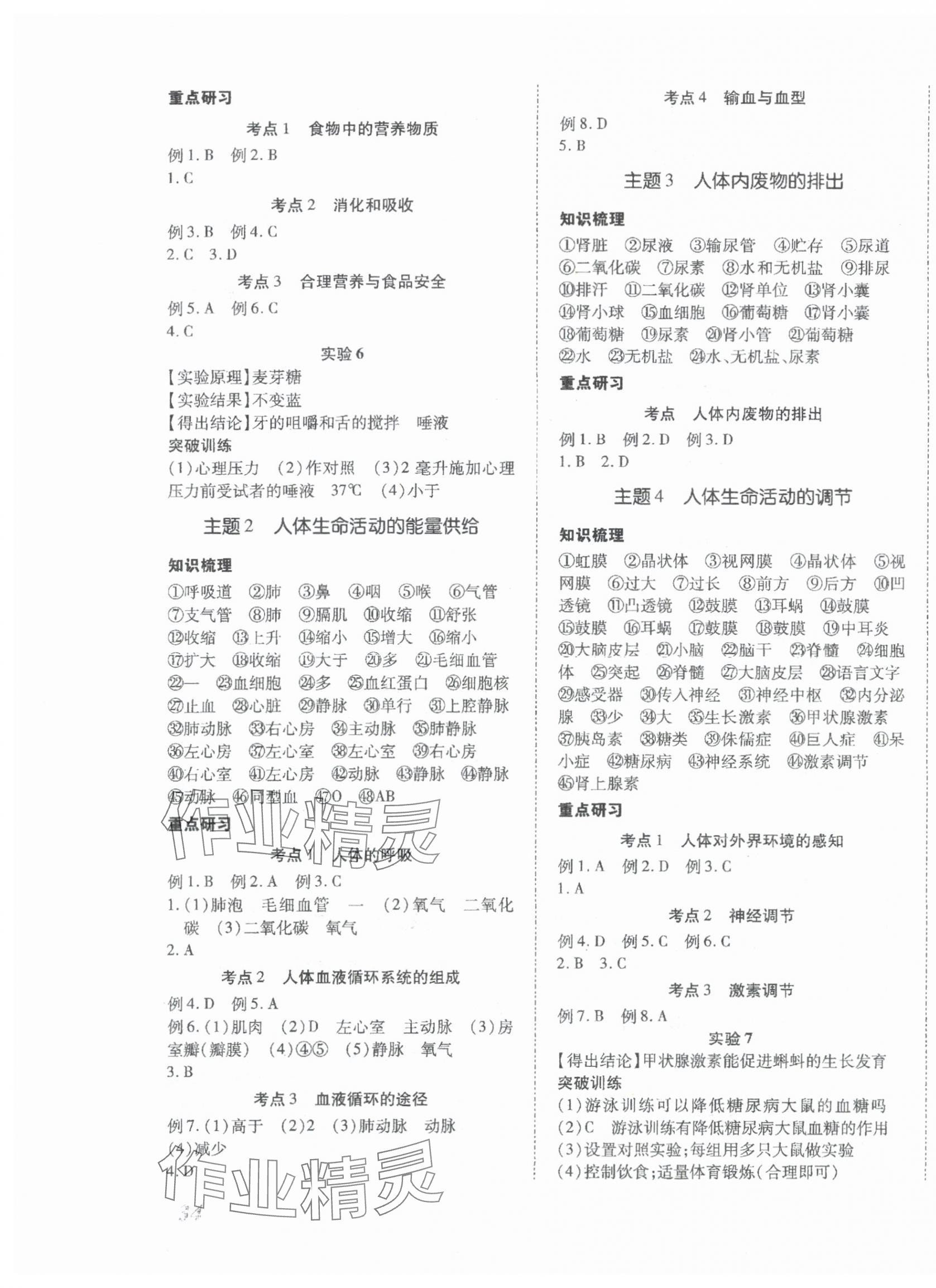 2024年本土攻略精准复习方案生物中考云南专版&nbsp;第3页