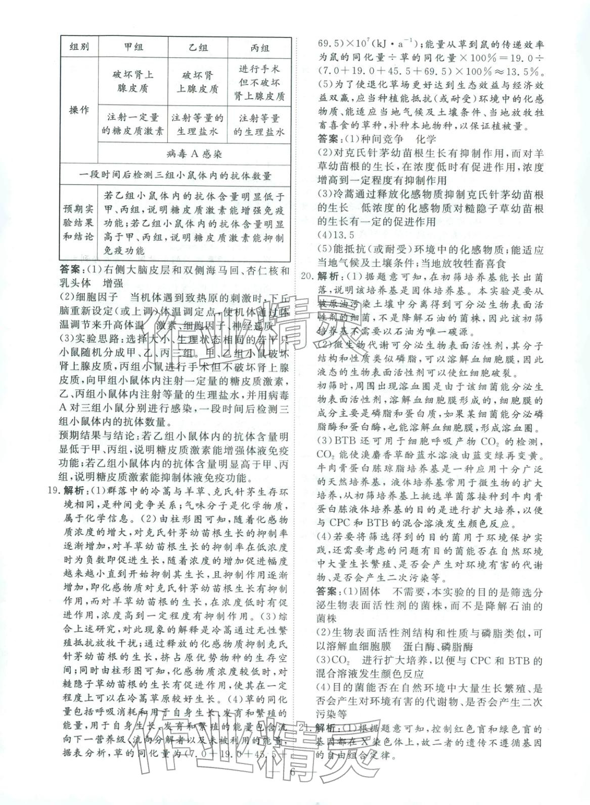 2026年金牌考卷高考仿真模拟16套生物 第6页