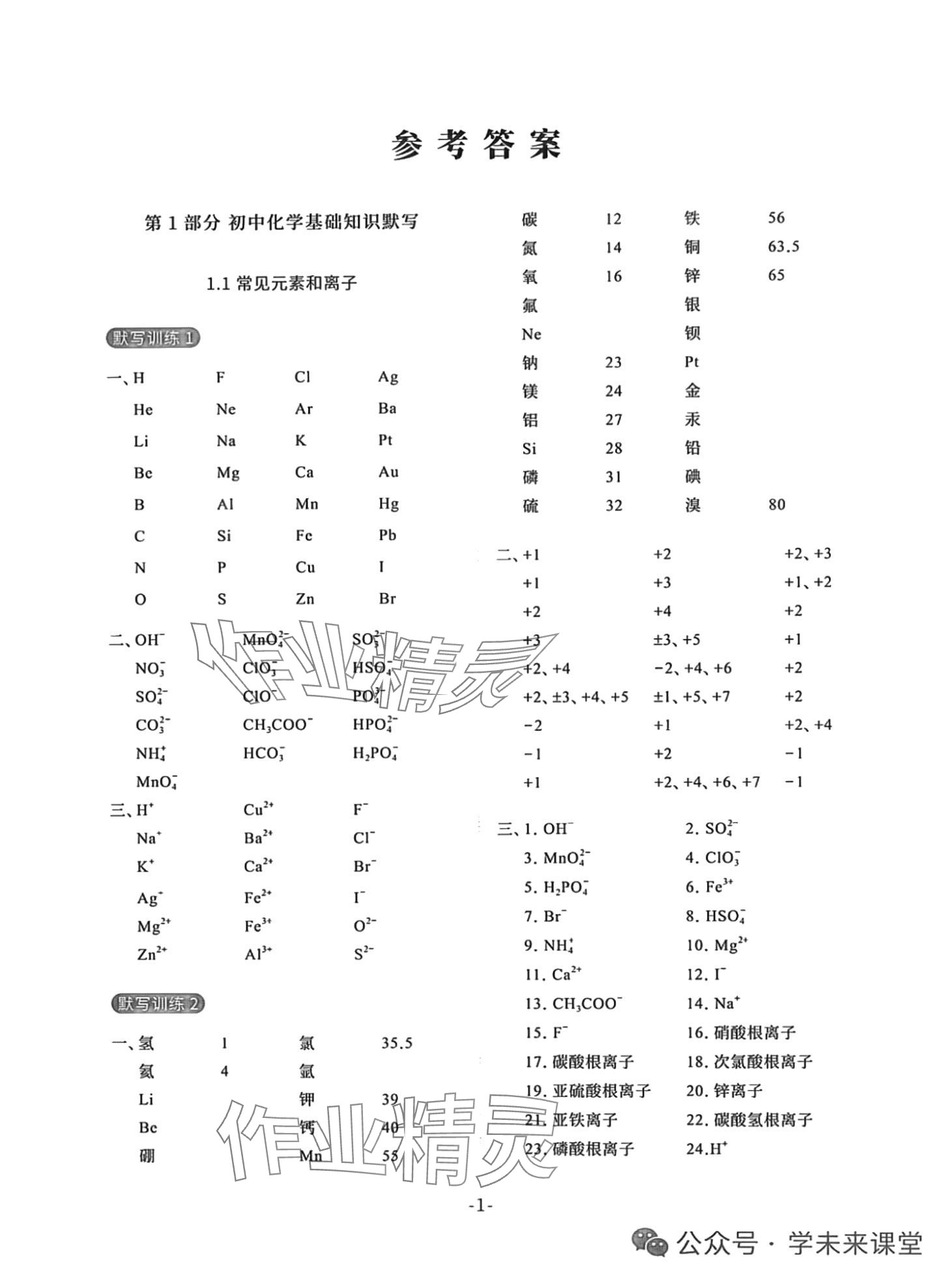 2024年初中化學(xué)方程式默寫九年級 第1頁