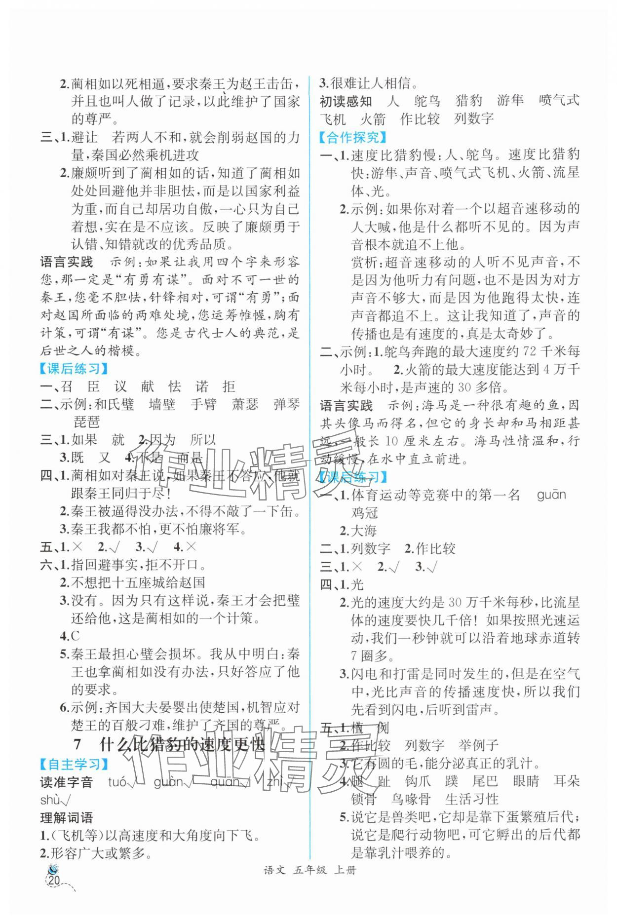 2025年人教金學典同步解析與測評五年級語文上冊人教版云南專版 第4頁