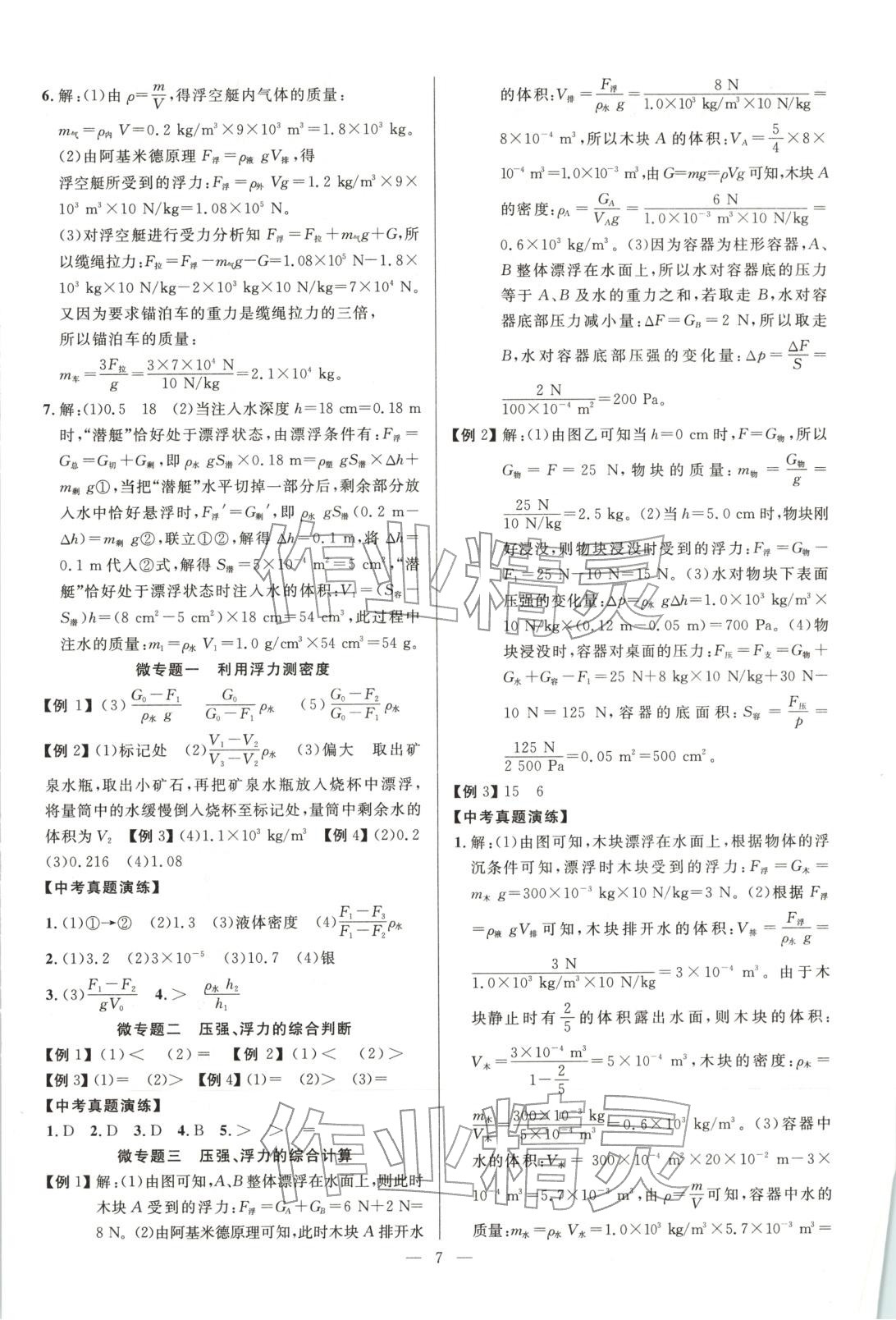 2025年中考先锋物理 第7页