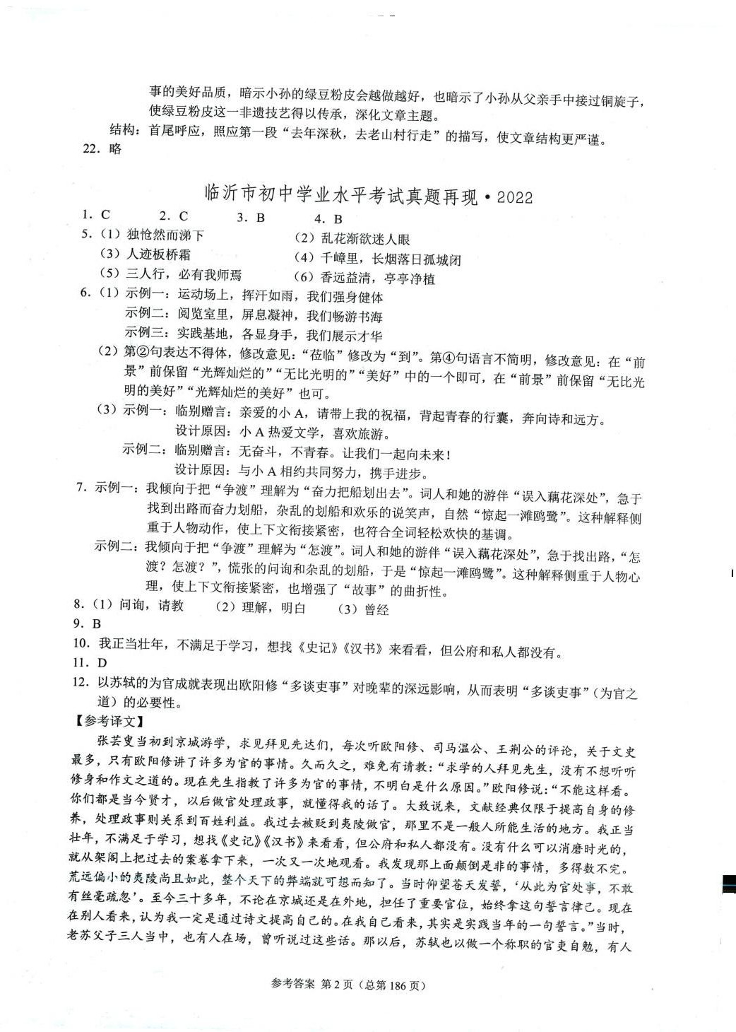 2024年中考超级模拟中考211语文中考临沂专版 第2页