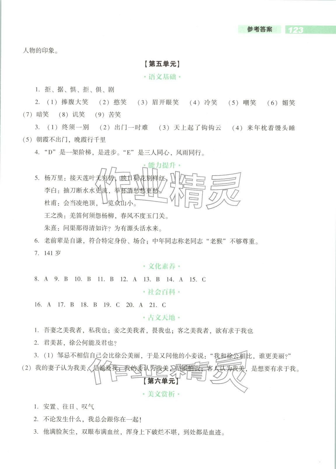 2025年遥遥领先核心素养提升五年级语文全一册人教版 第4页