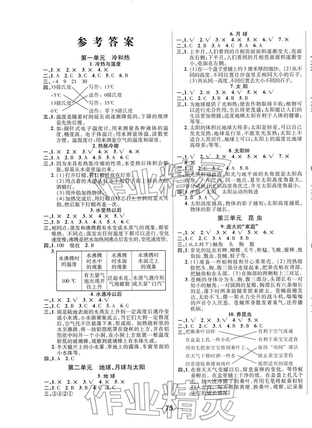 2024年奪冠新課堂四年級科學下冊蘇教版 第1頁