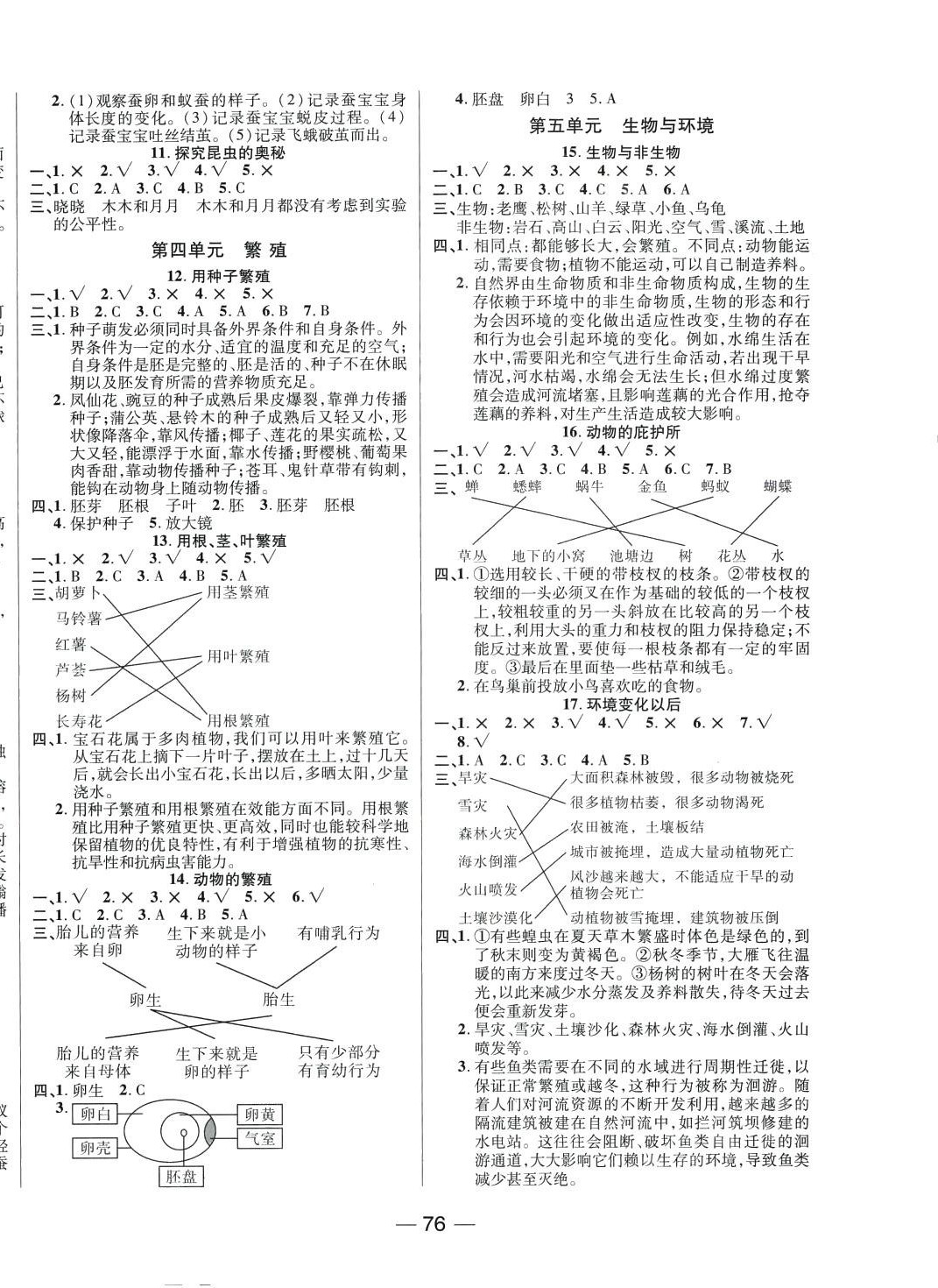 2024年夺冠新课堂四年级科学下册苏教版 第2页