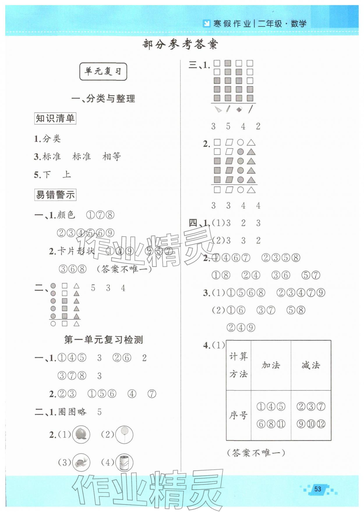 2026年寒假作業(yè)新疆青少年出版社二年級(jí)數(shù)學(xué)人教版&nbsp;第1頁