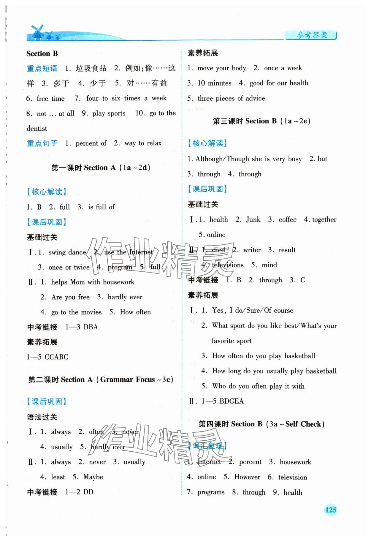 2023年績(jī)優(yōu)學(xué)案八年級(jí)英語(yǔ)上冊(cè)人教版 第3頁(yè)