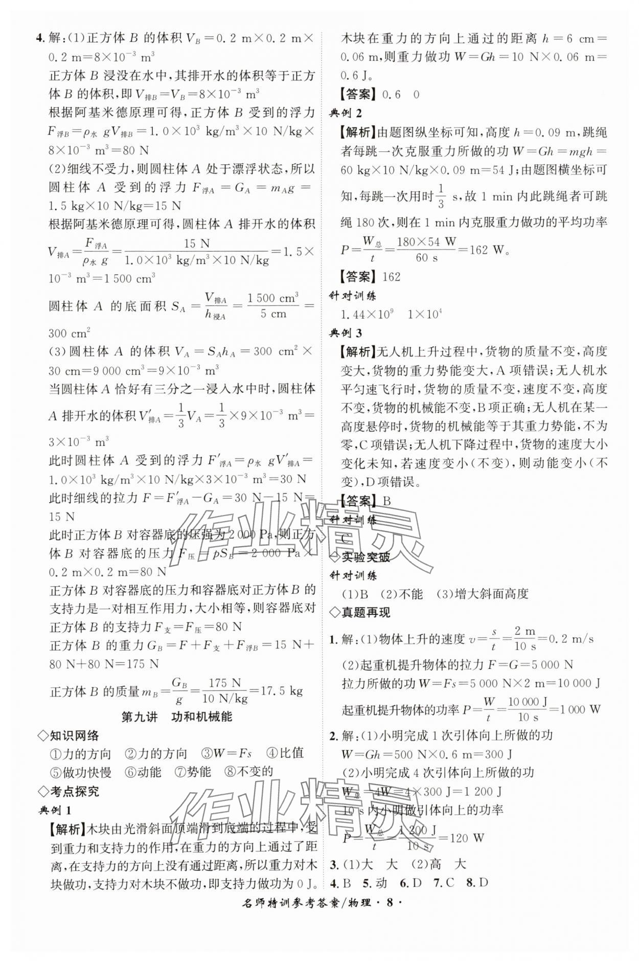 2025年名師特訓物理安徽專版 第8頁