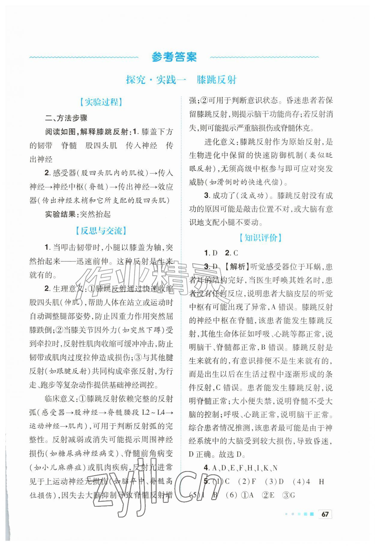 2026年实验报告册世界图书出版社八年级生物上册人教版陕西专版&nbsp;第1页