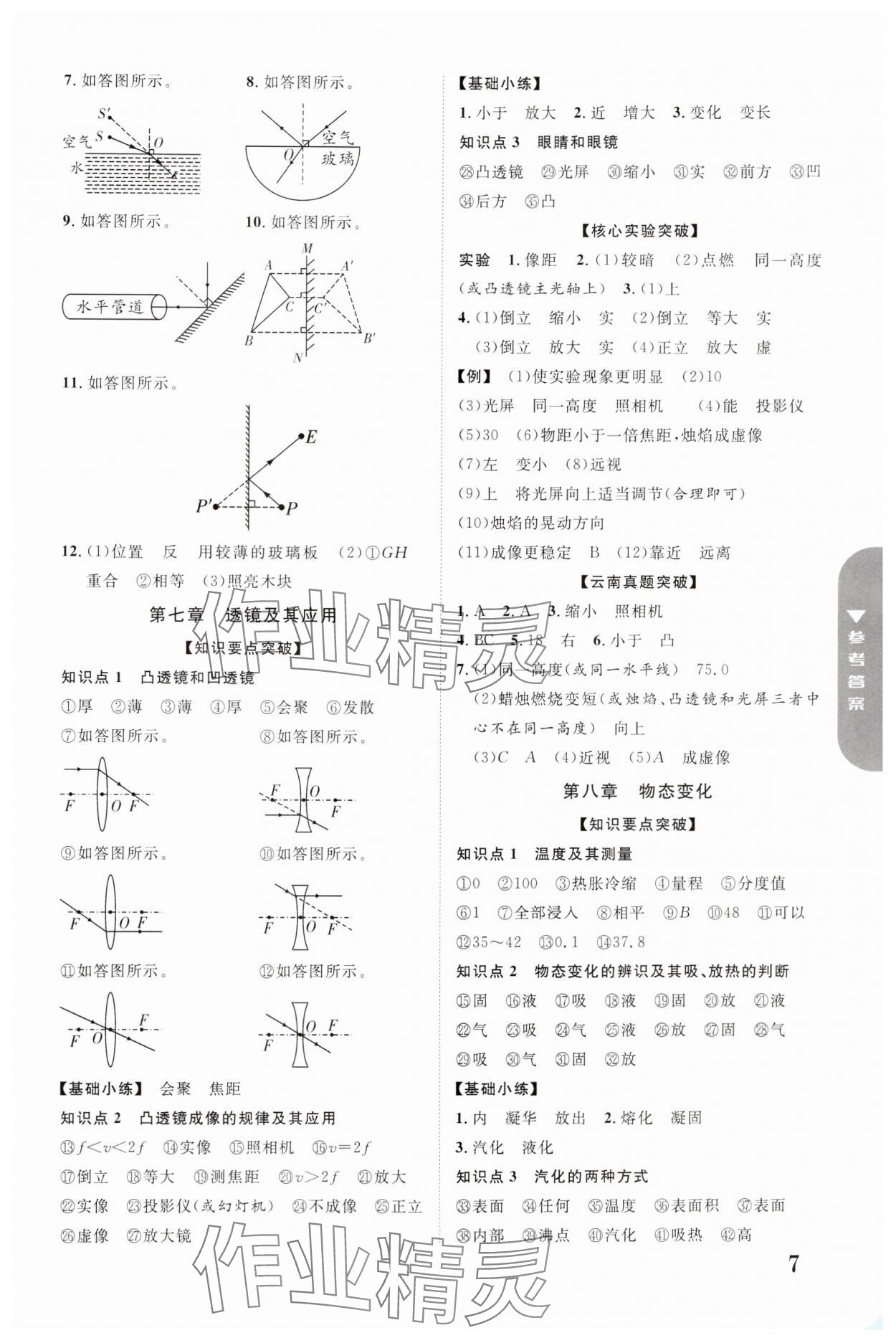 2024年中考新突破物理云南專版 參考答案第7頁