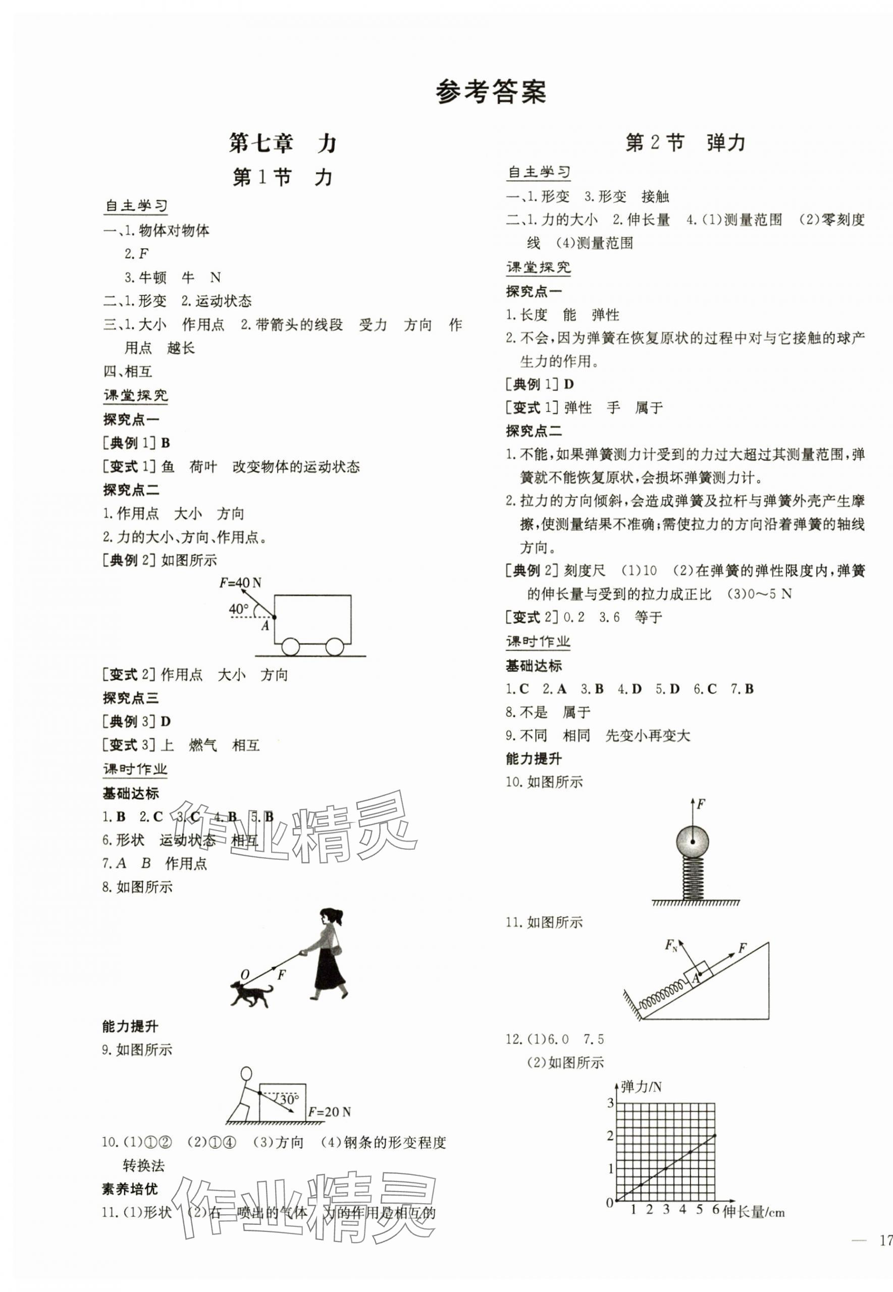 2025年初中同步學(xué)習(xí)導(dǎo)與練導(dǎo)學(xué)探究案八年級物理下冊人教版 第1頁