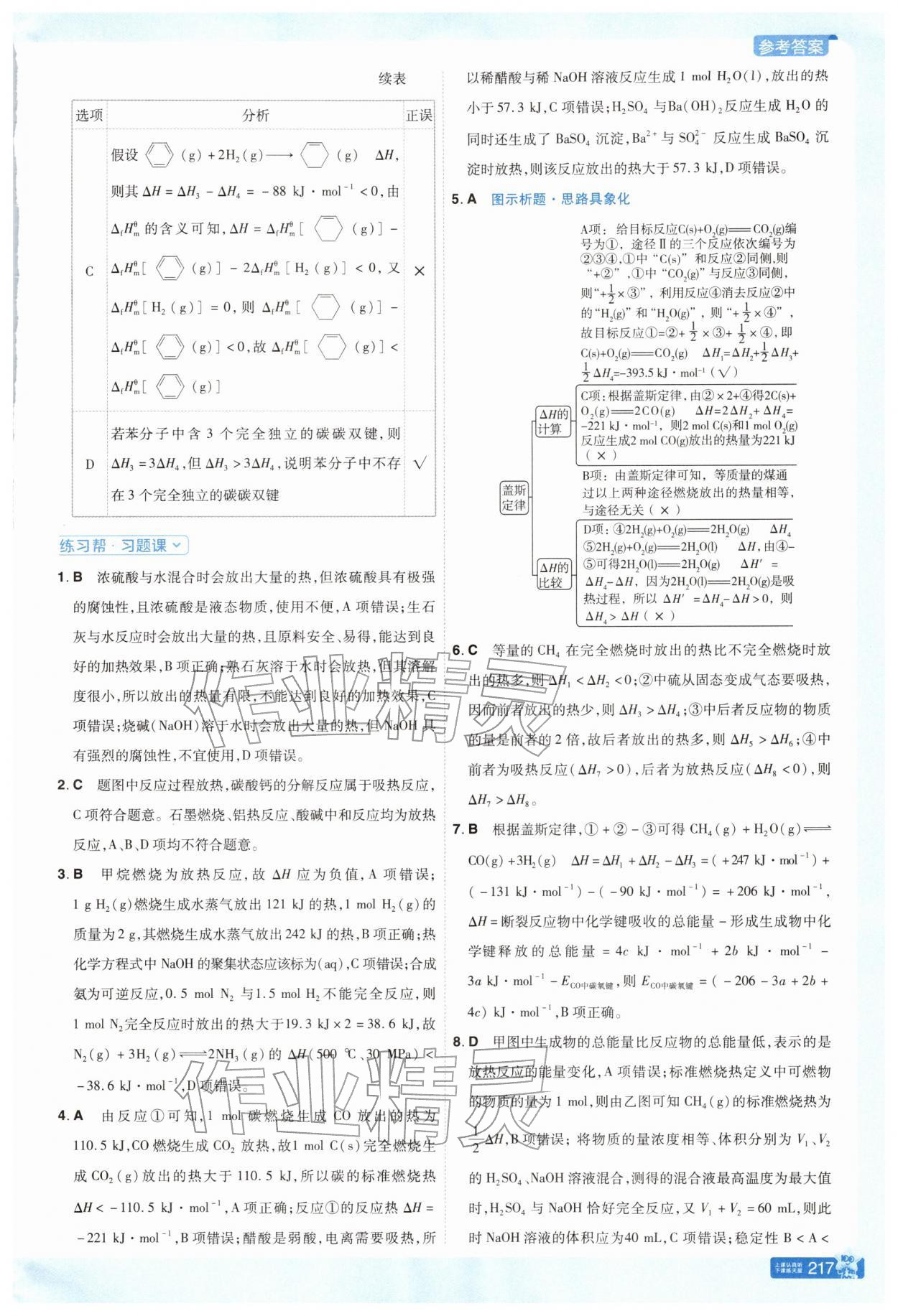 2025年教材帮高中化学选择性必修1苏教版 参考答案第2页