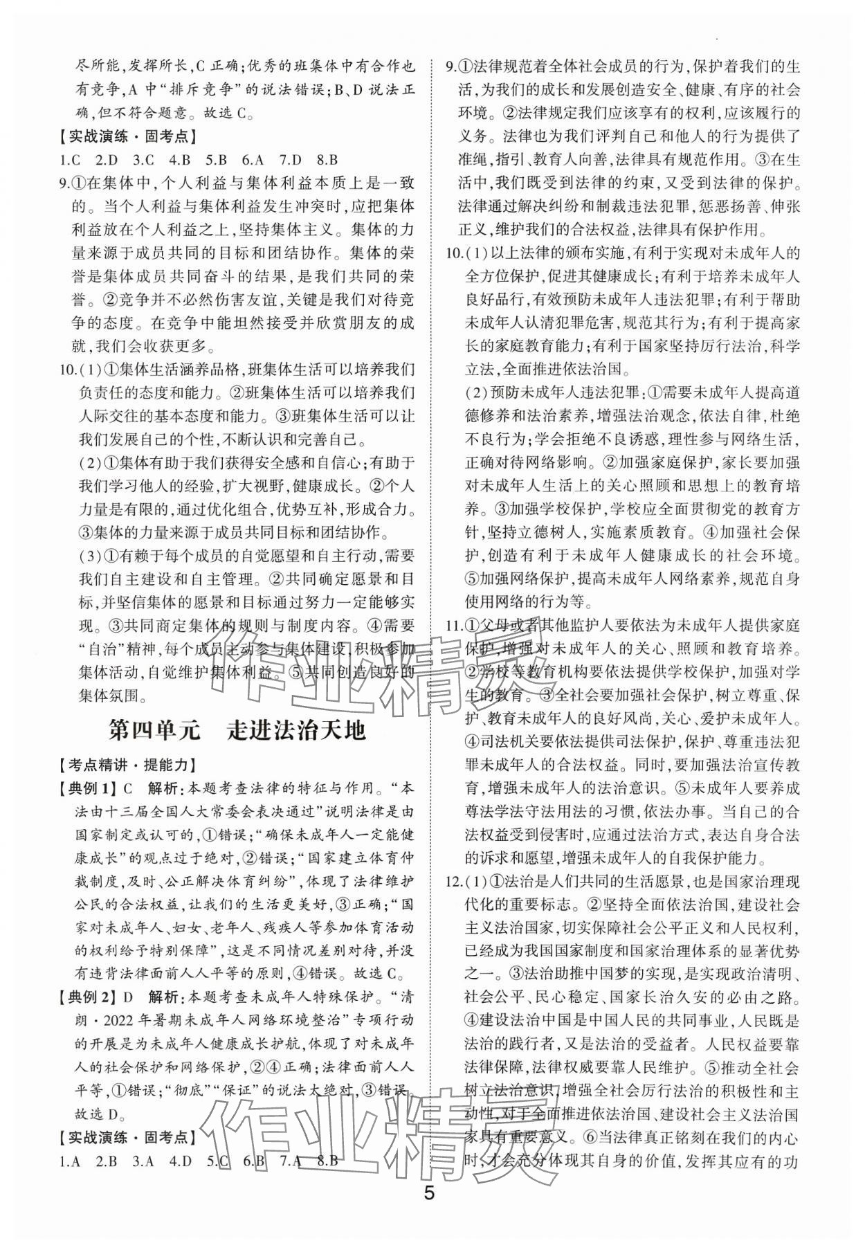 2024年初中總復習手冊道德與法治 第5頁