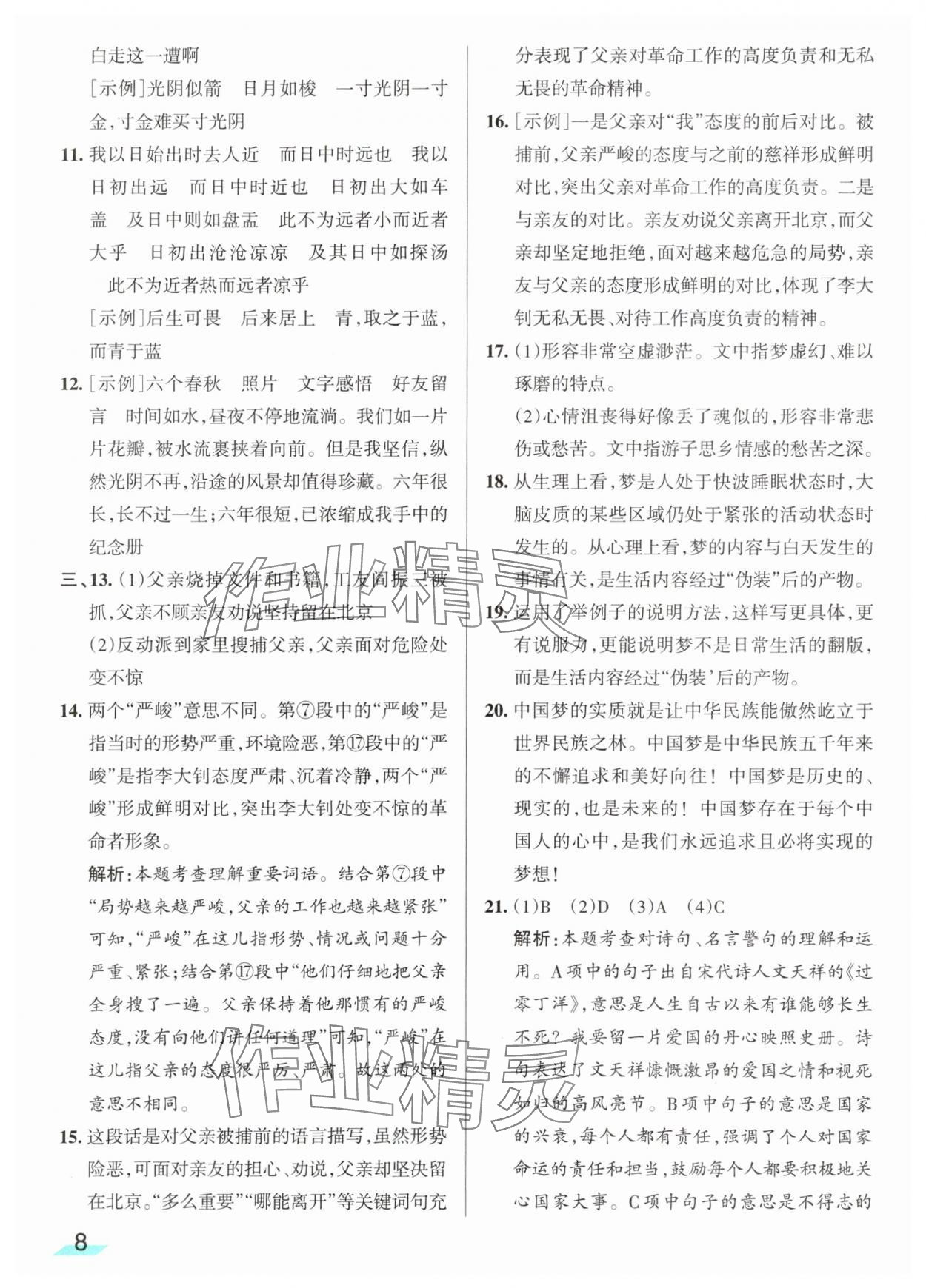 2025年江蘇小學畢業升學考試精選好卷28套語文 第8頁