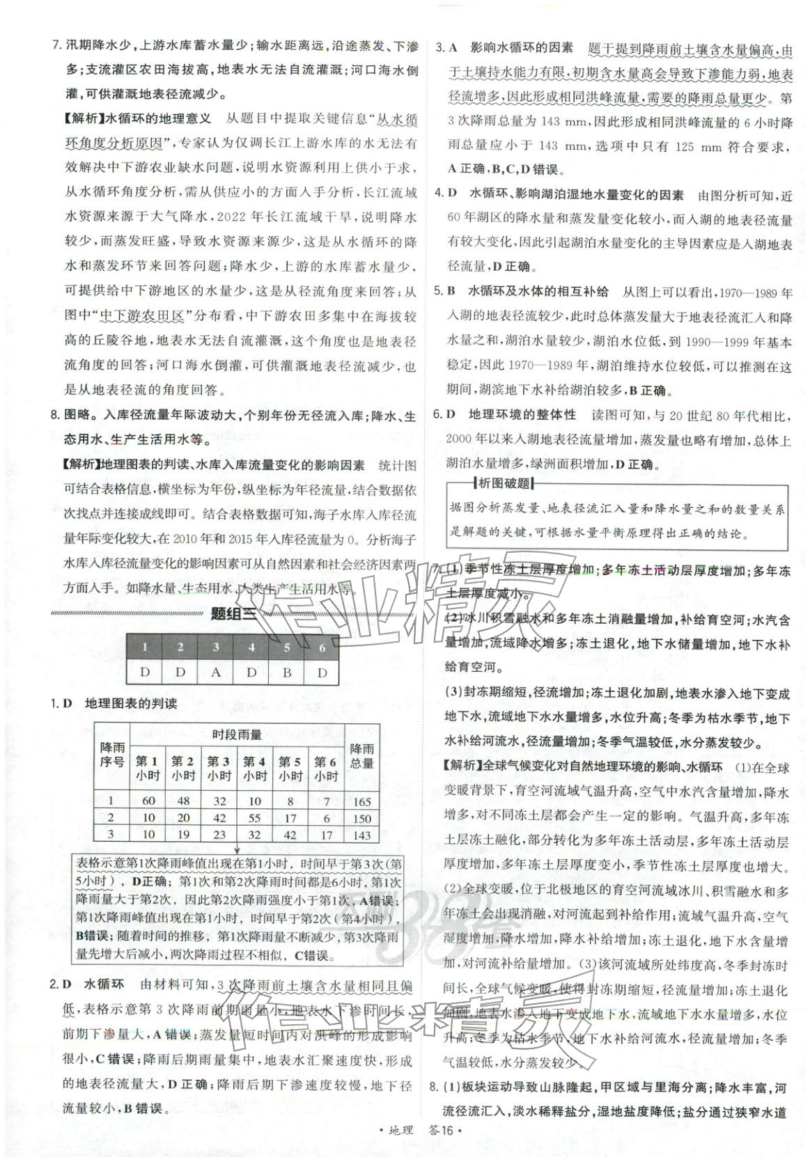 2026年天利38套五年真题高考试题分类高中地理 第16页