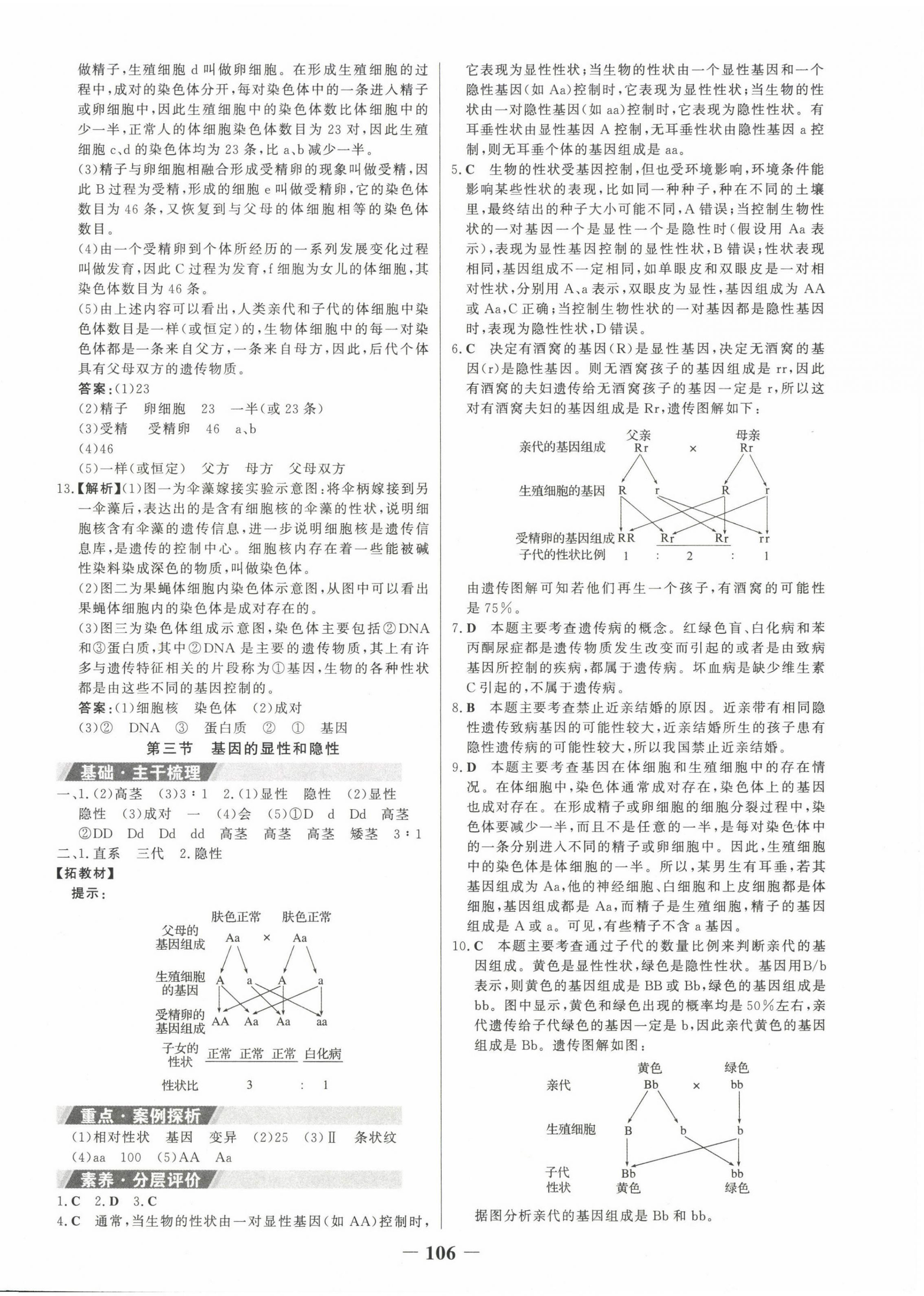 2024年世紀(jì)金榜金榜學(xué)案八年級(jí)生物下冊(cè)人教版 第6頁