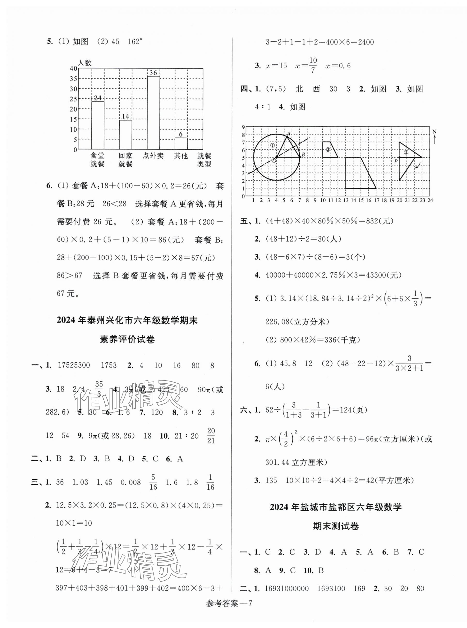 2025年超能學典江蘇13大市名牌小學畢業升學真卷精編數學2版 第7頁
