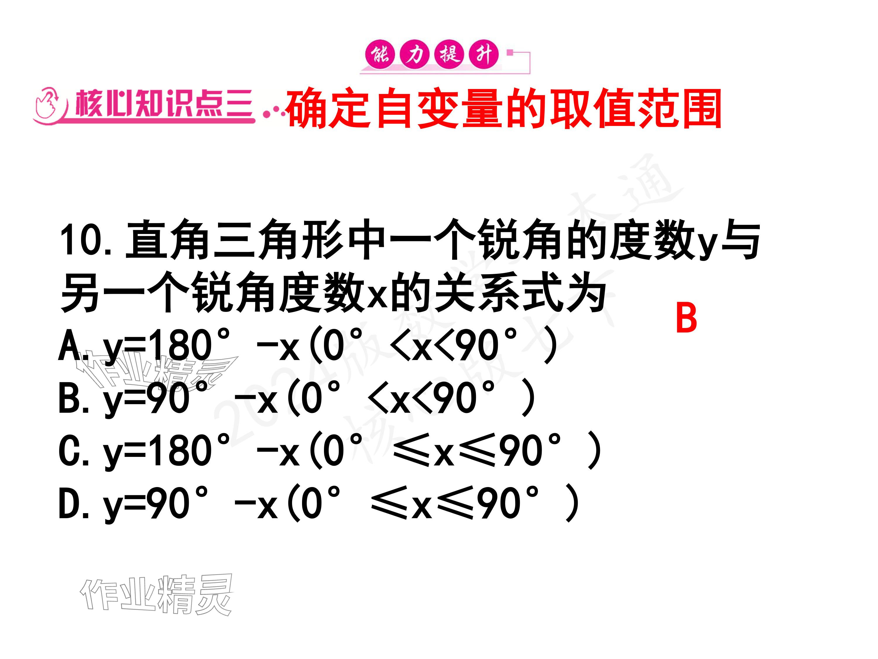 2024年一本通武汉出版社七年级数学下册北师大版 参考答案第24页