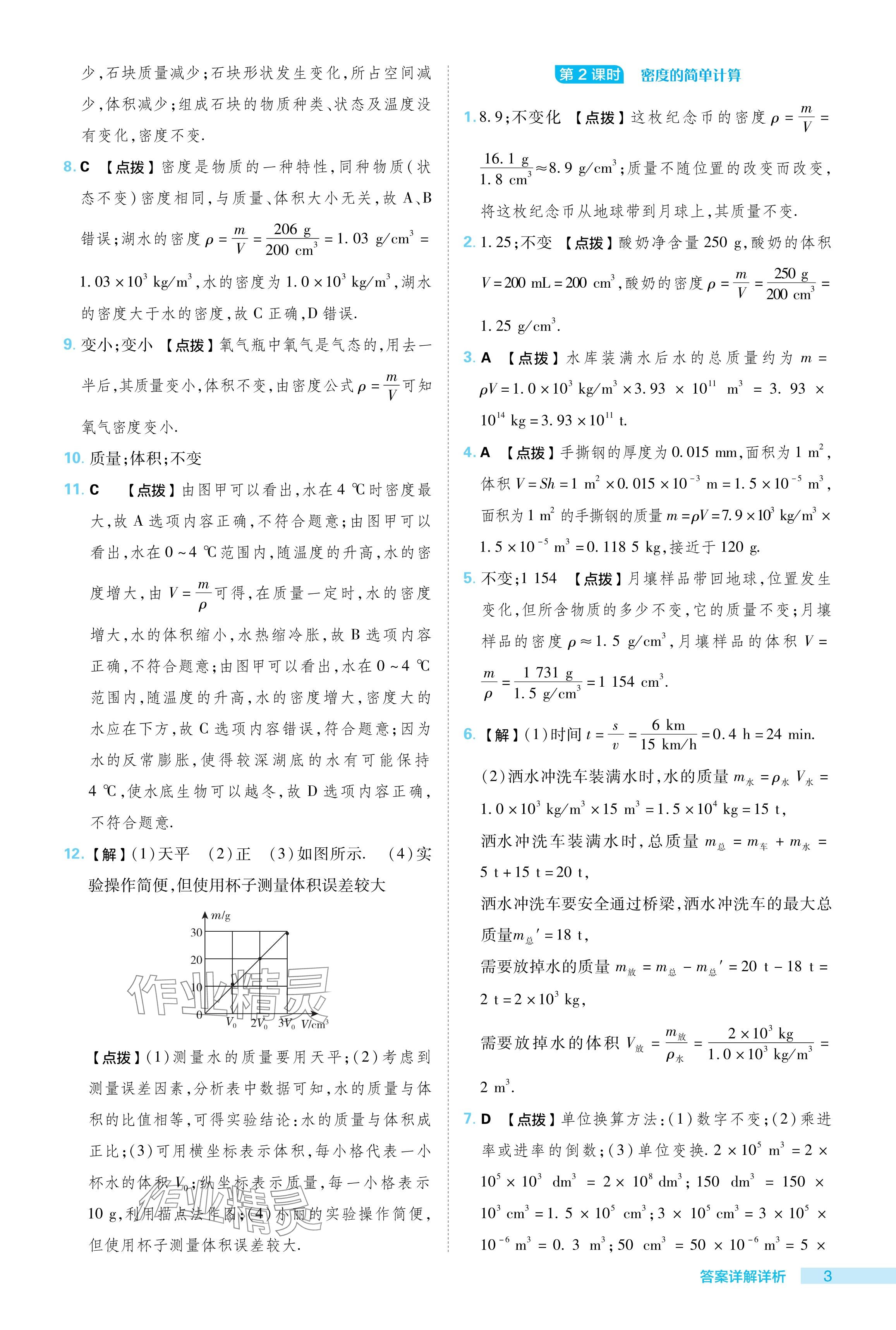 2024年綜合應(yīng)用創(chuàng)新題典中點(diǎn)八年級(jí)物理下冊(cè)蘇科版 參考答案第3頁(yè)