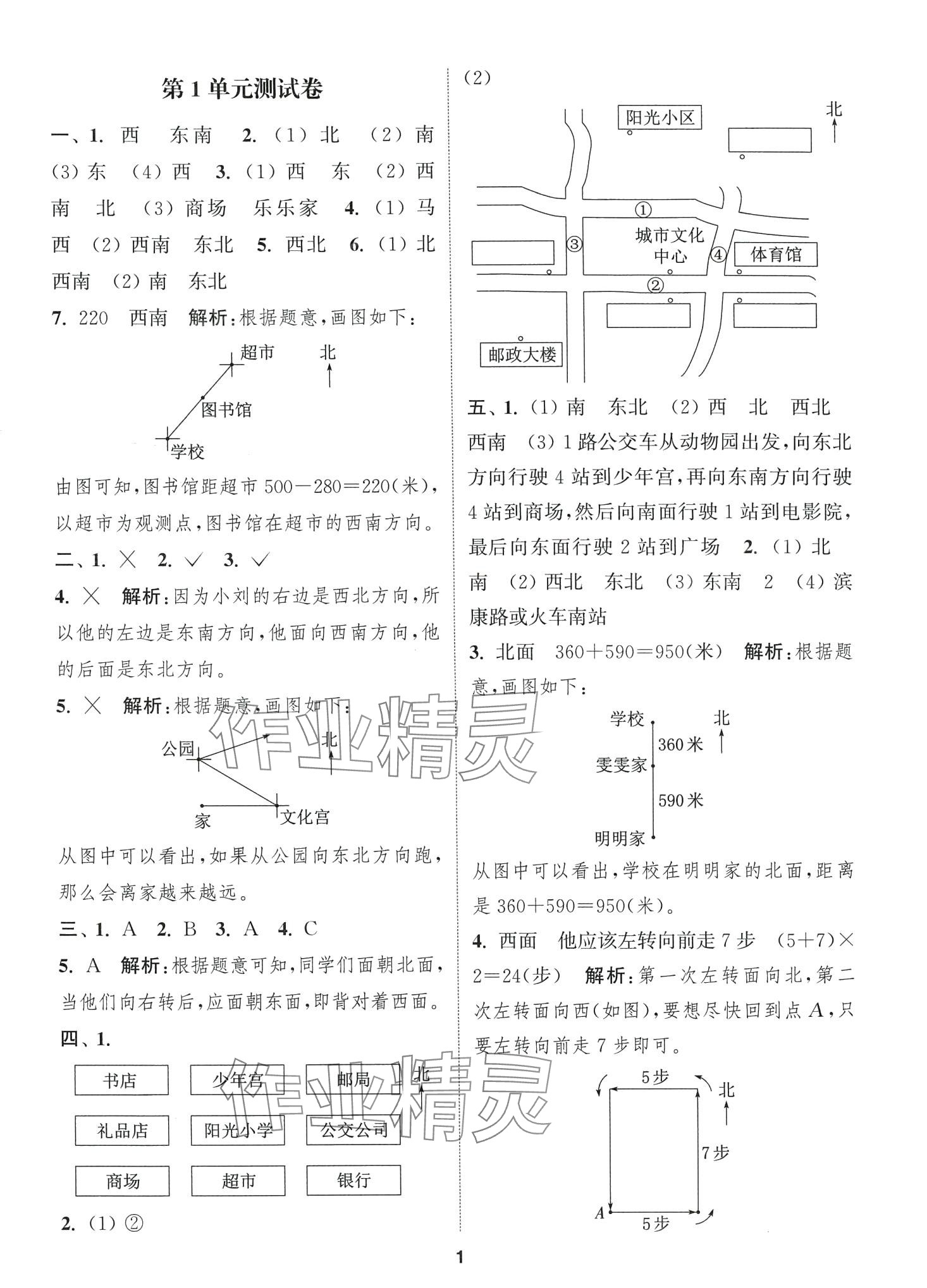 2024年通城學典卷典三年級數學下冊人教版 第1頁