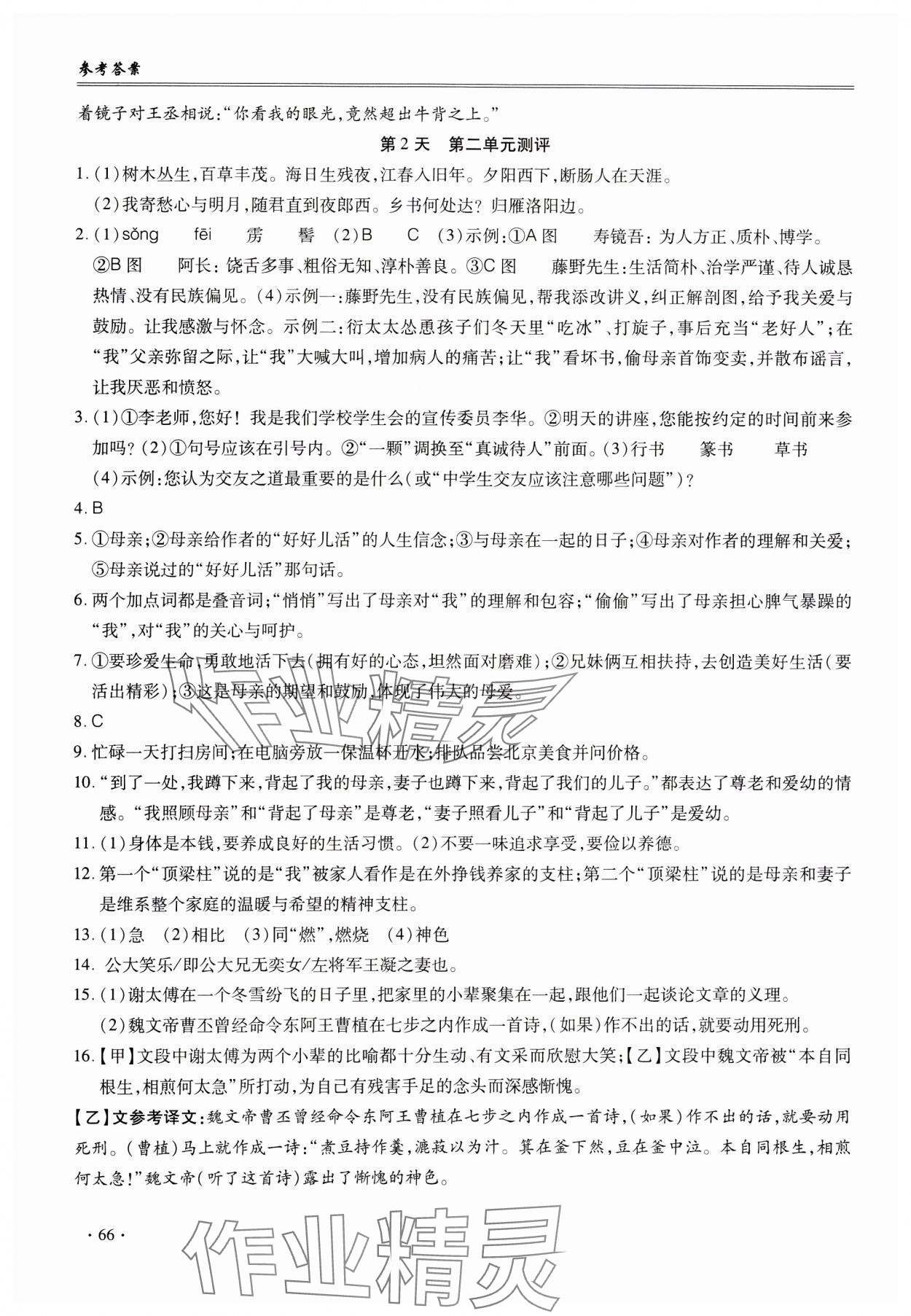 2025年哈皮寒假合肥工業(yè)大學(xué)出版社七年級(jí)語文人教版 第2頁