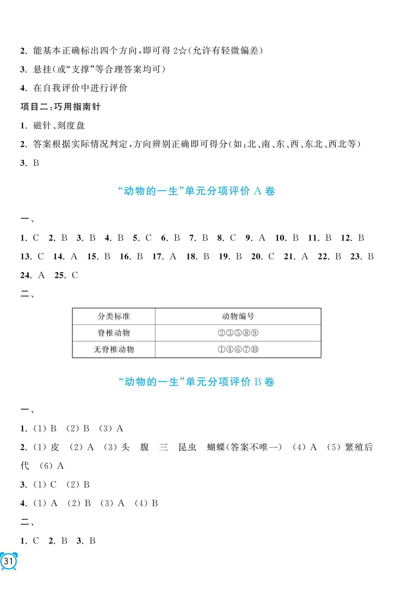 2026年单元加期末分项评价卷三年级科学下册教科版&nbsp;第2页