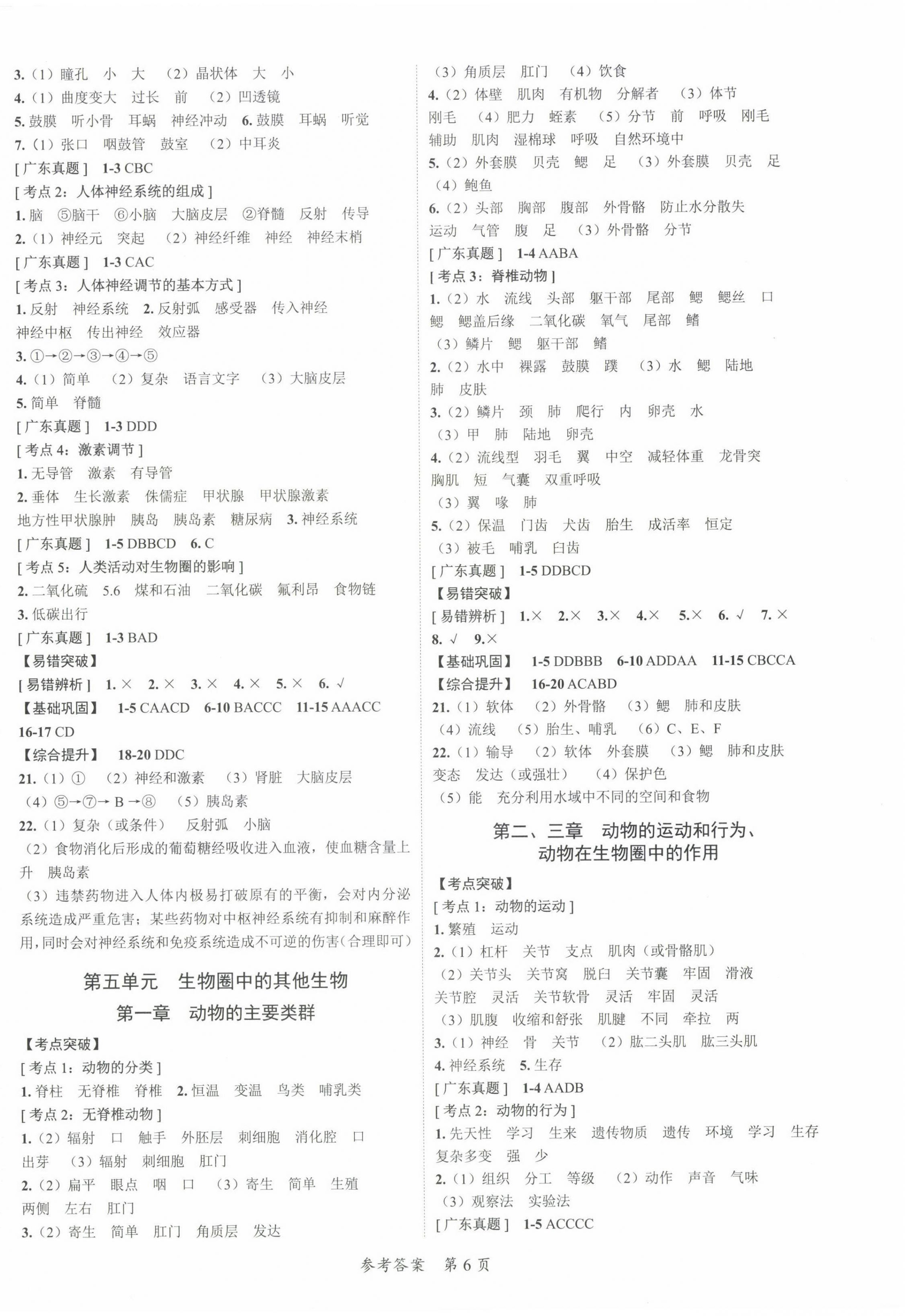 2024年中考突破生物中考 第6頁