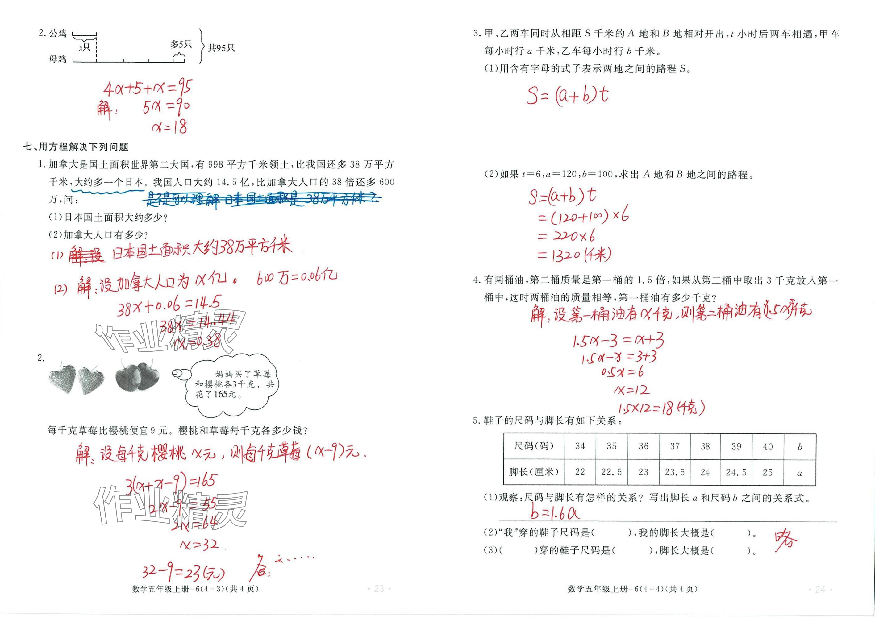 2024年单元评价卷宁波出版社五年级数学上册人教版 参考答案第12页