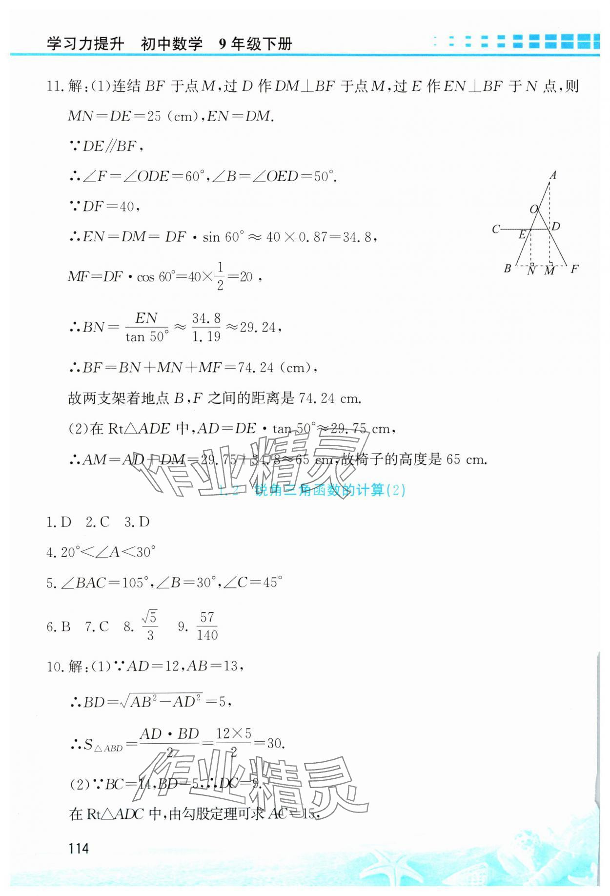 2025年學(xué)習(xí)力提升九年級數(shù)學(xué)下冊浙教版 第4頁