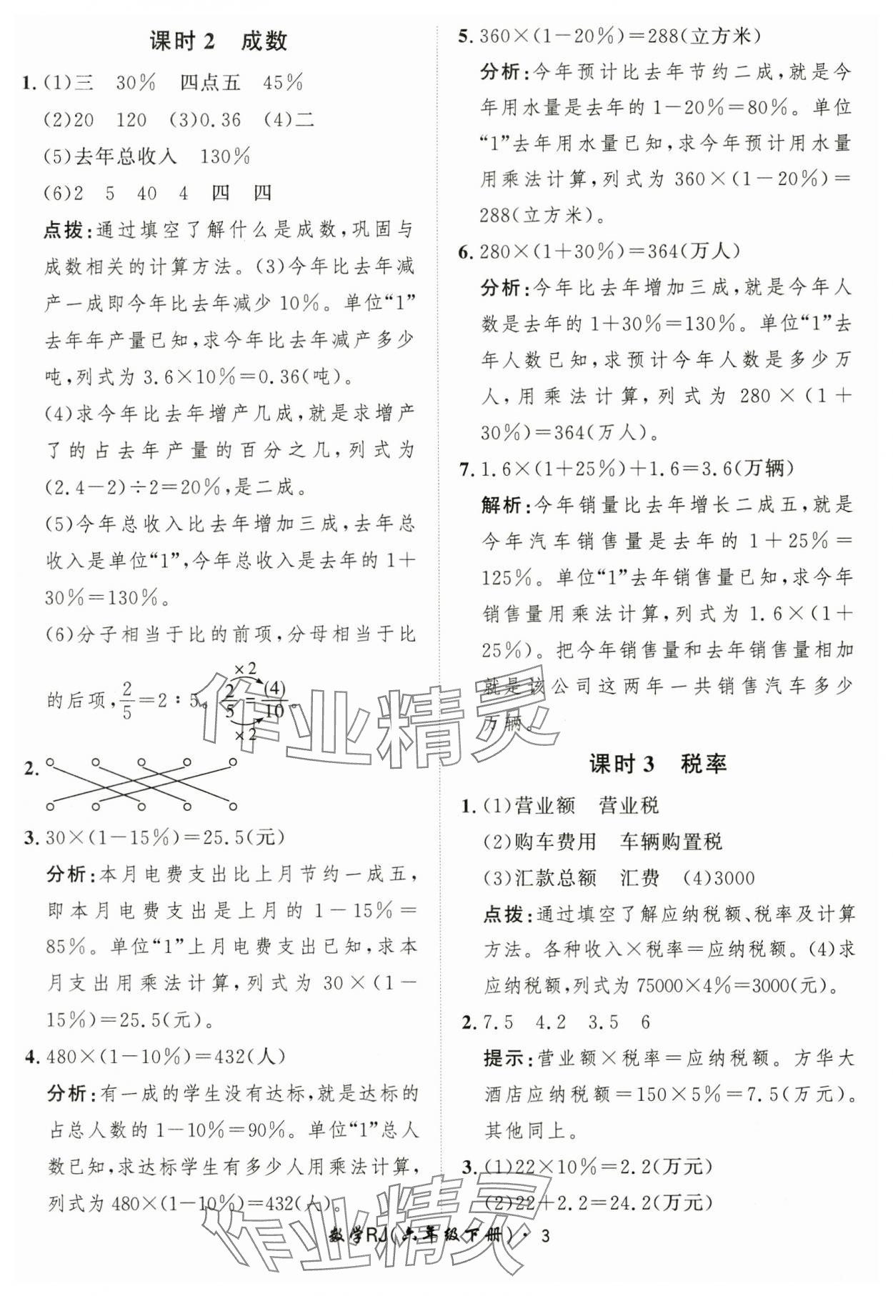 2025年黃岡360定制課時六年級數(shù)學下冊人教版 第3頁