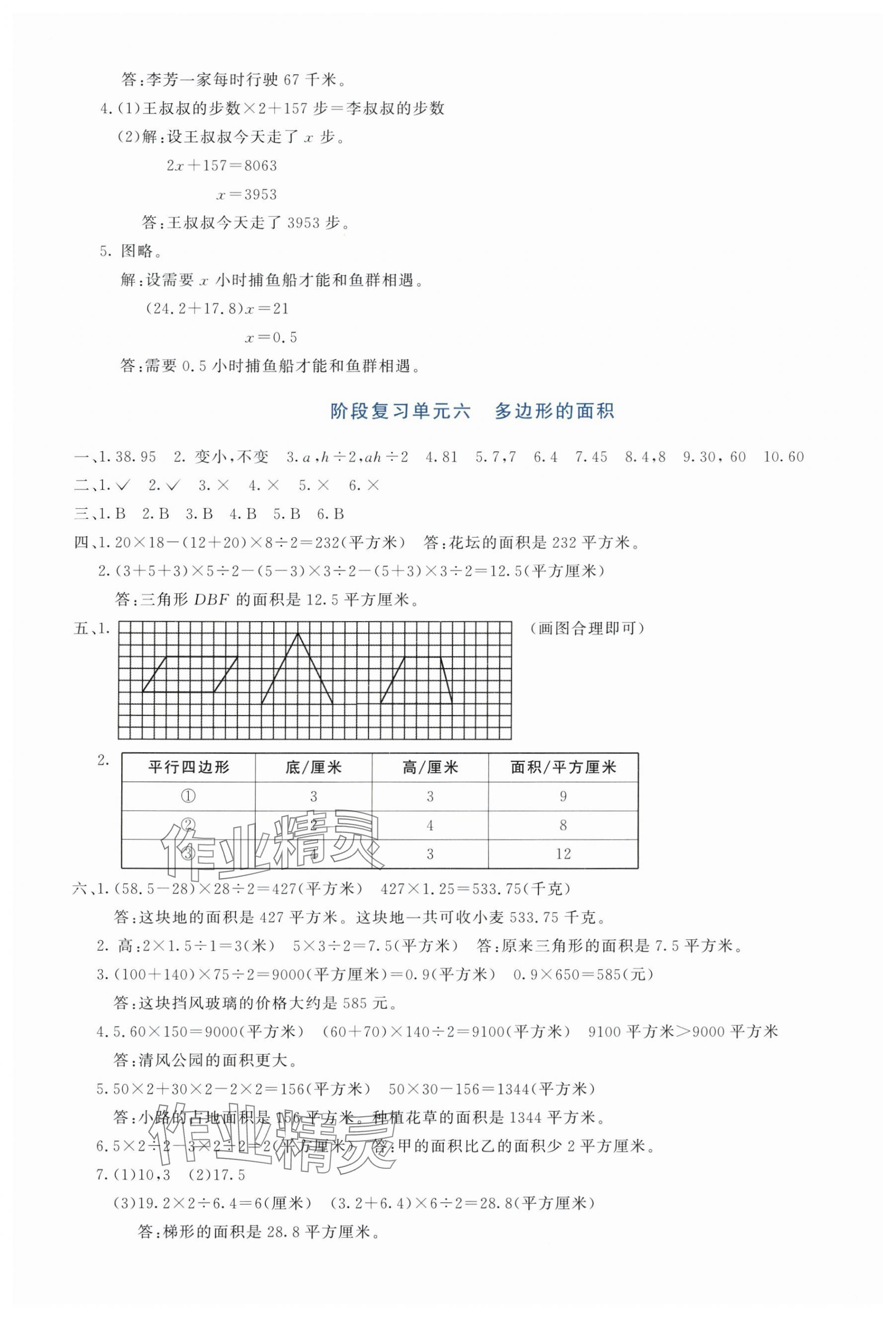 2024年知行合期末必刷題五年級(jí)數(shù)學(xué)上冊(cè)人教版 第5頁(yè)