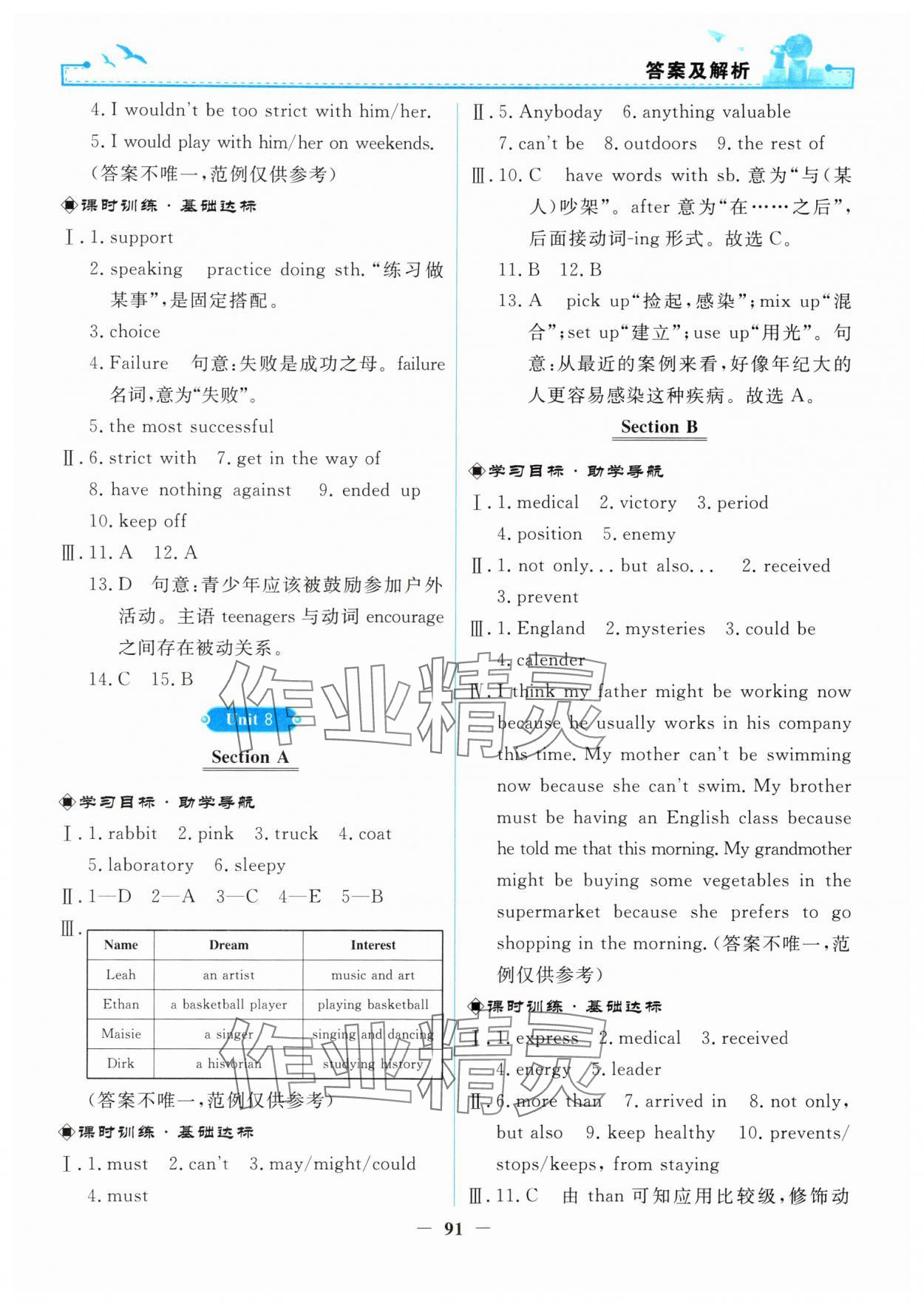 2024年陽(yáng)光課堂金牌練習(xí)冊(cè)九年級(jí)英語(yǔ)全一冊(cè)人教版 第7頁(yè)