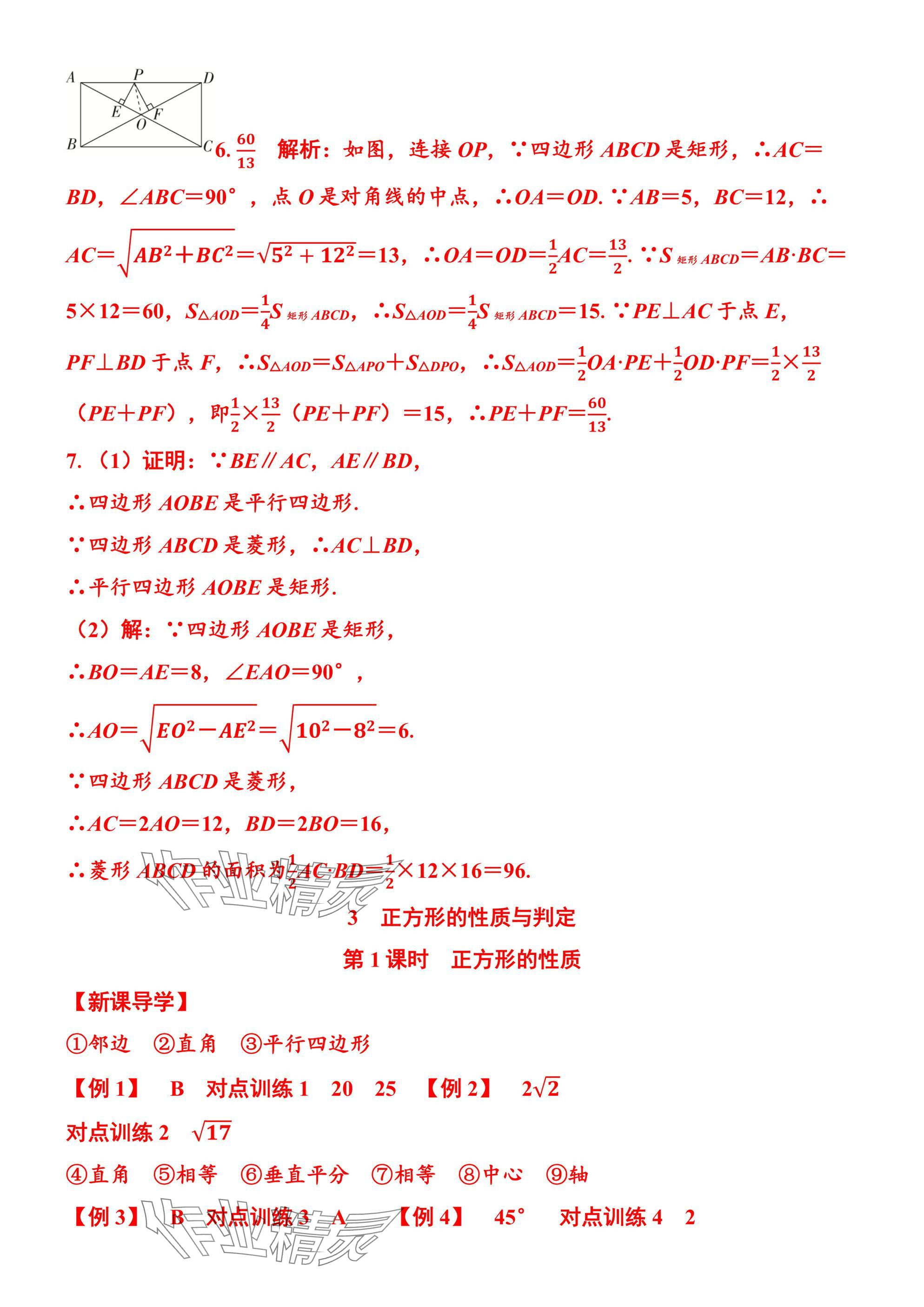 2025年廣東名師講練通九年級數學全一冊北師大版深圳專版 參考答案第13頁