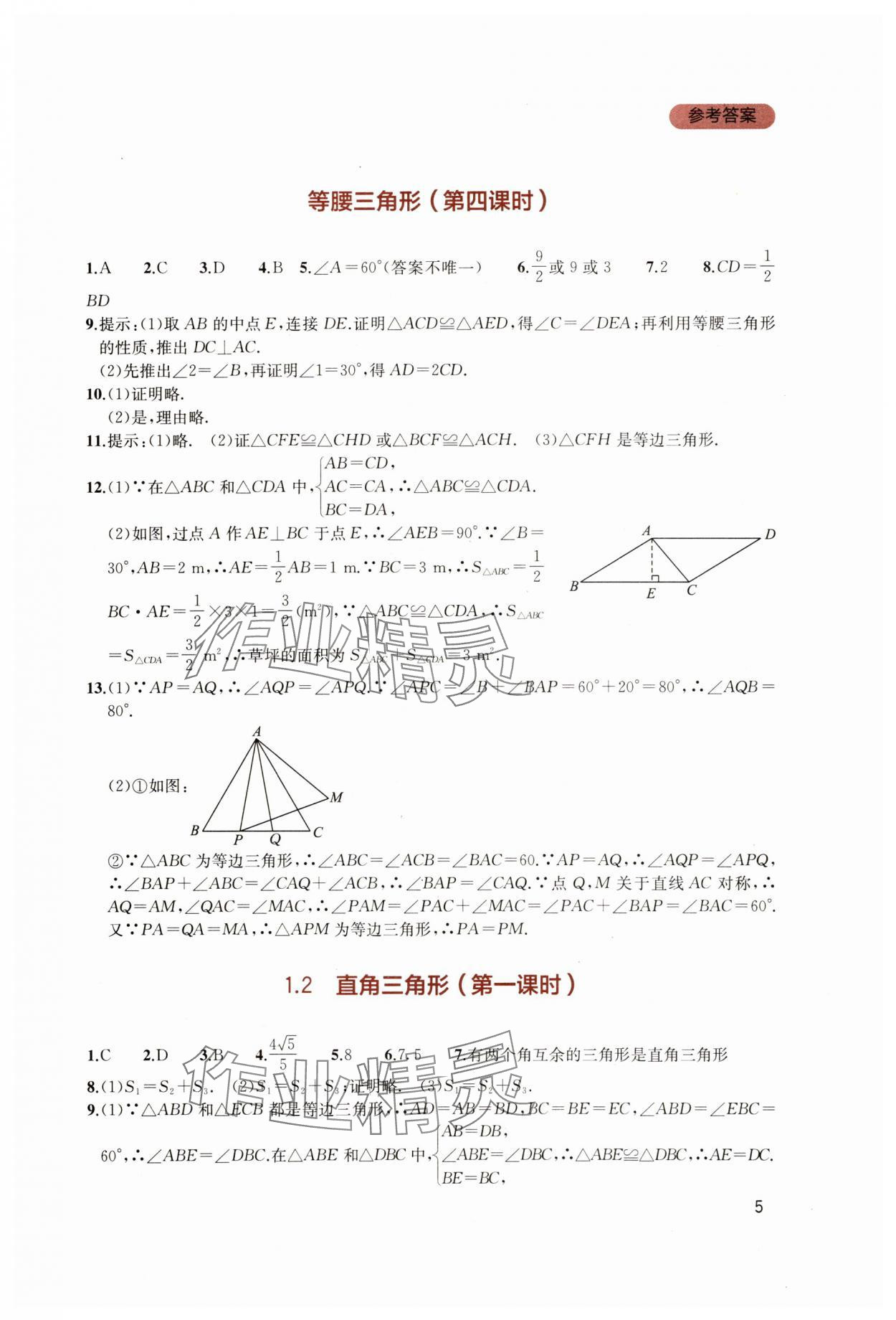2025年新課程實踐與探究叢書八年級數(shù)學下冊北師大版 第5頁
