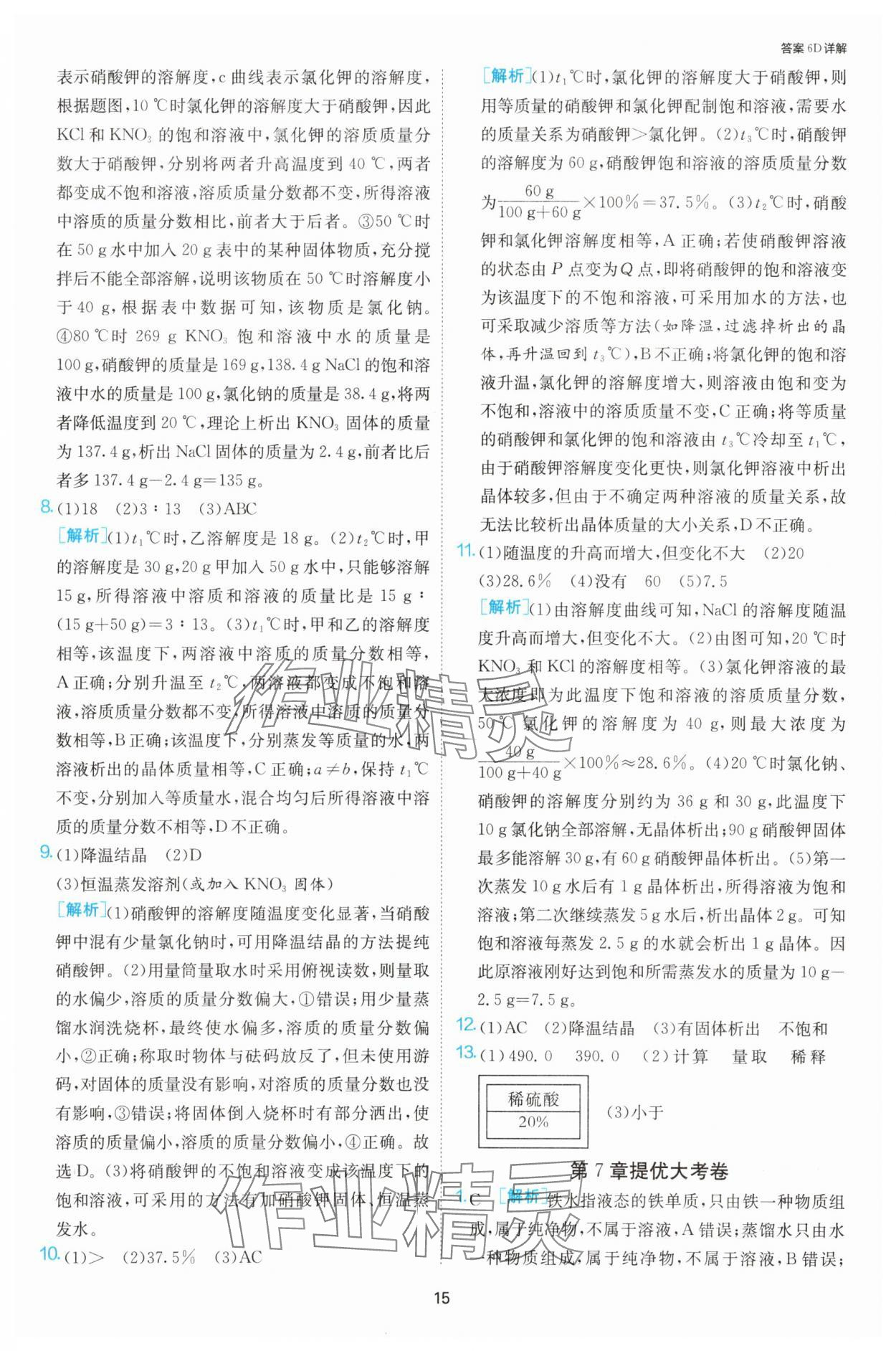2025年課時訓練九年級化學下冊滬教版江蘇人民出版社 第15頁