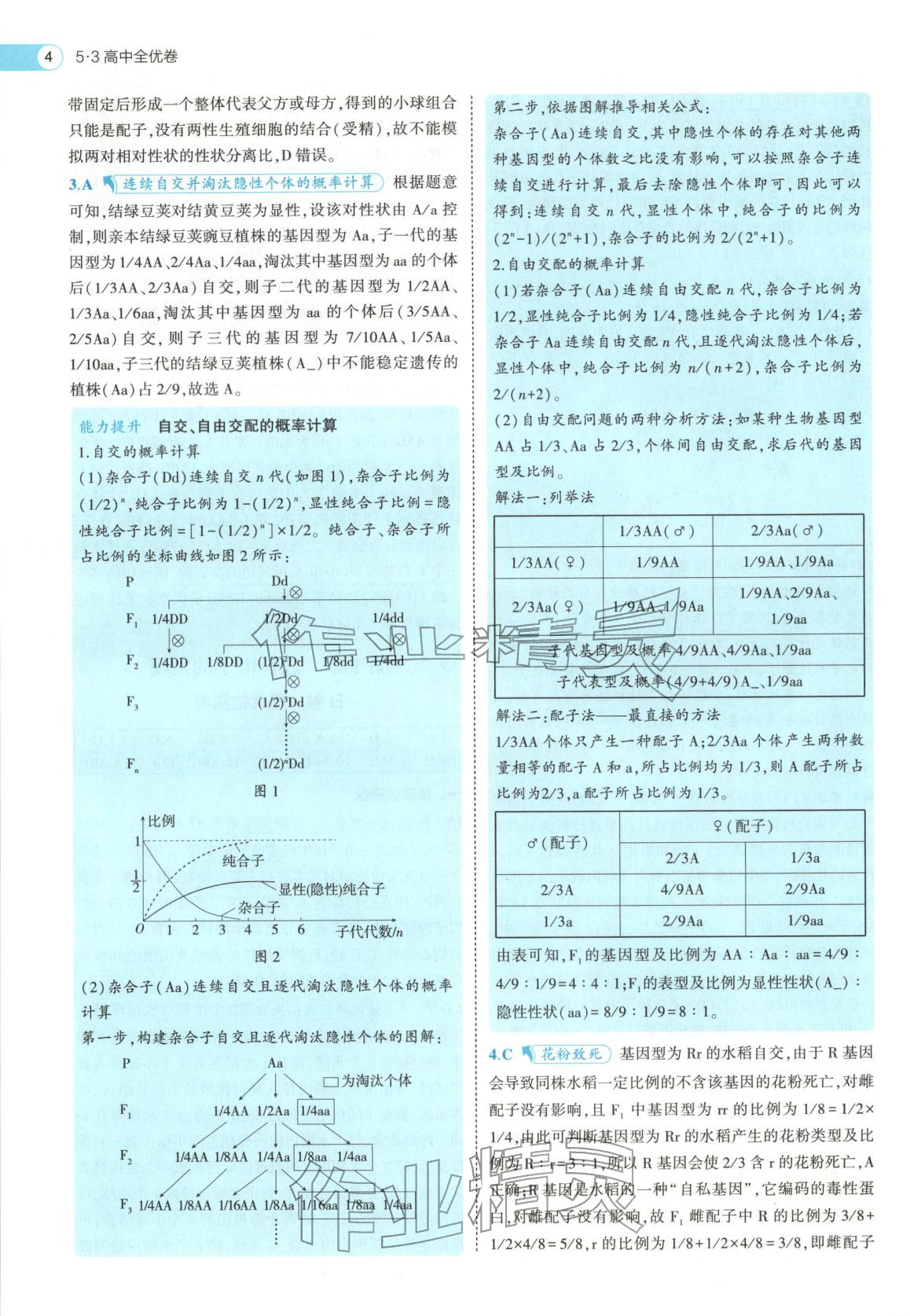2026年53高中全优卷高中生物必修第二册人教版&nbsp;第4页