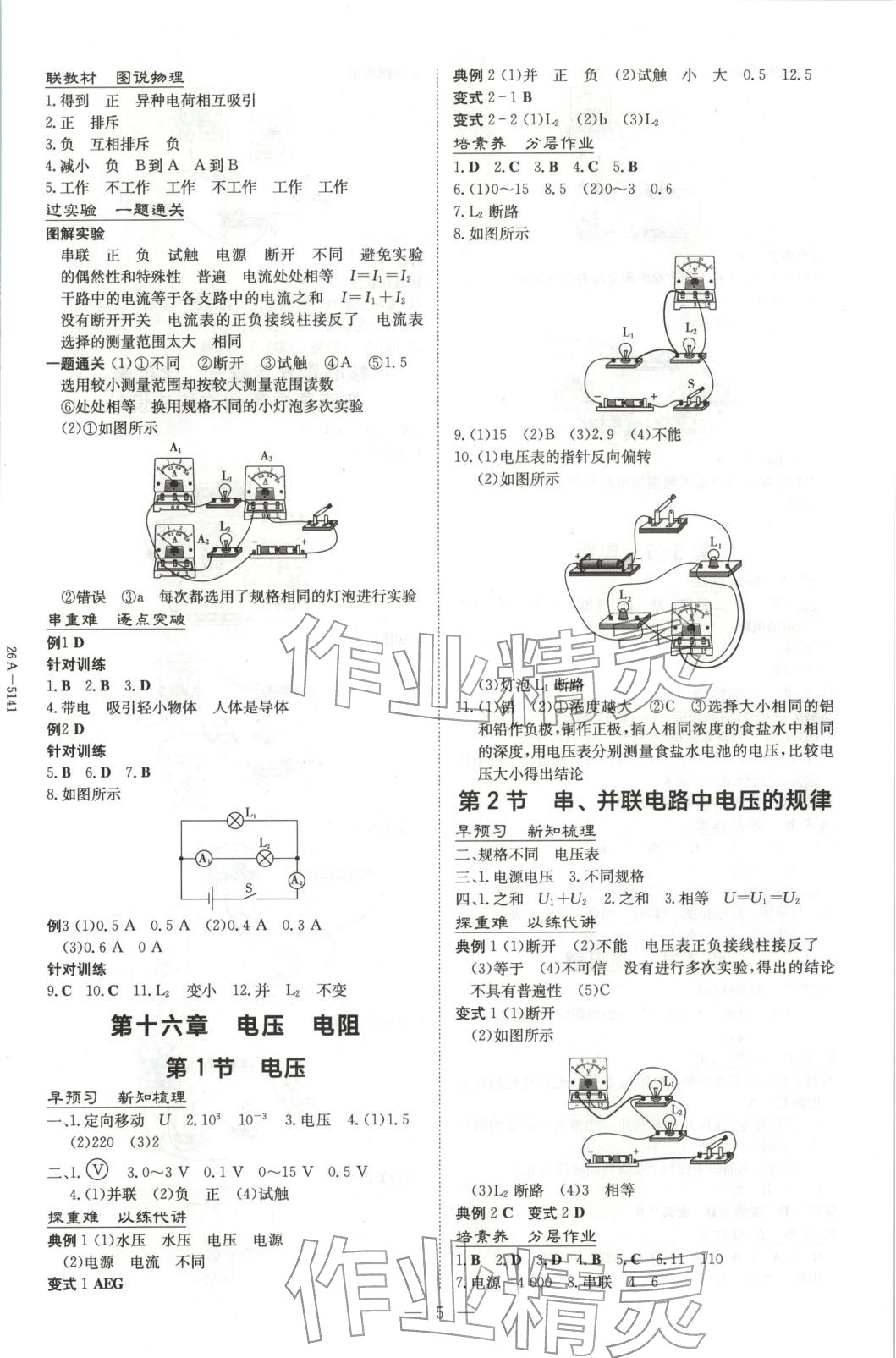 2025年初中同步学习导与练九年级物理全一册人教版&nbsp;第5页