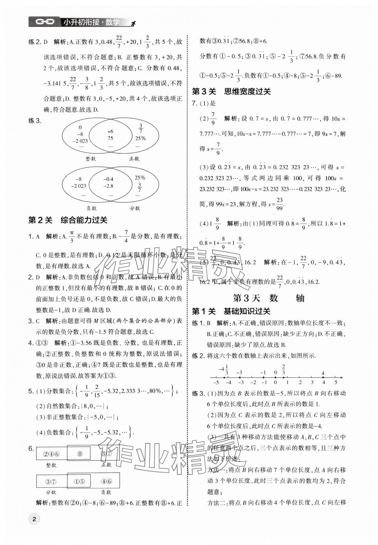 2025年经纶学典新初一预科班数学 第2页