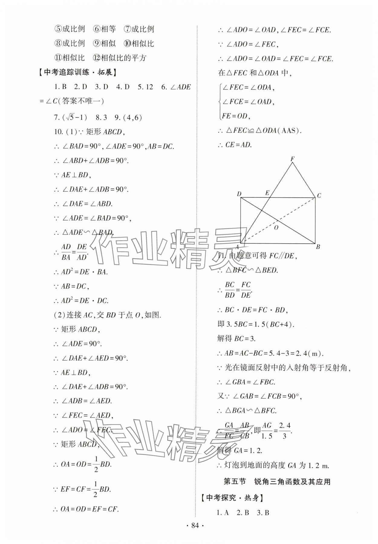 2025年初中學業(yè)水平考試復習指導數(shù)學河南專版 參考答案第10頁