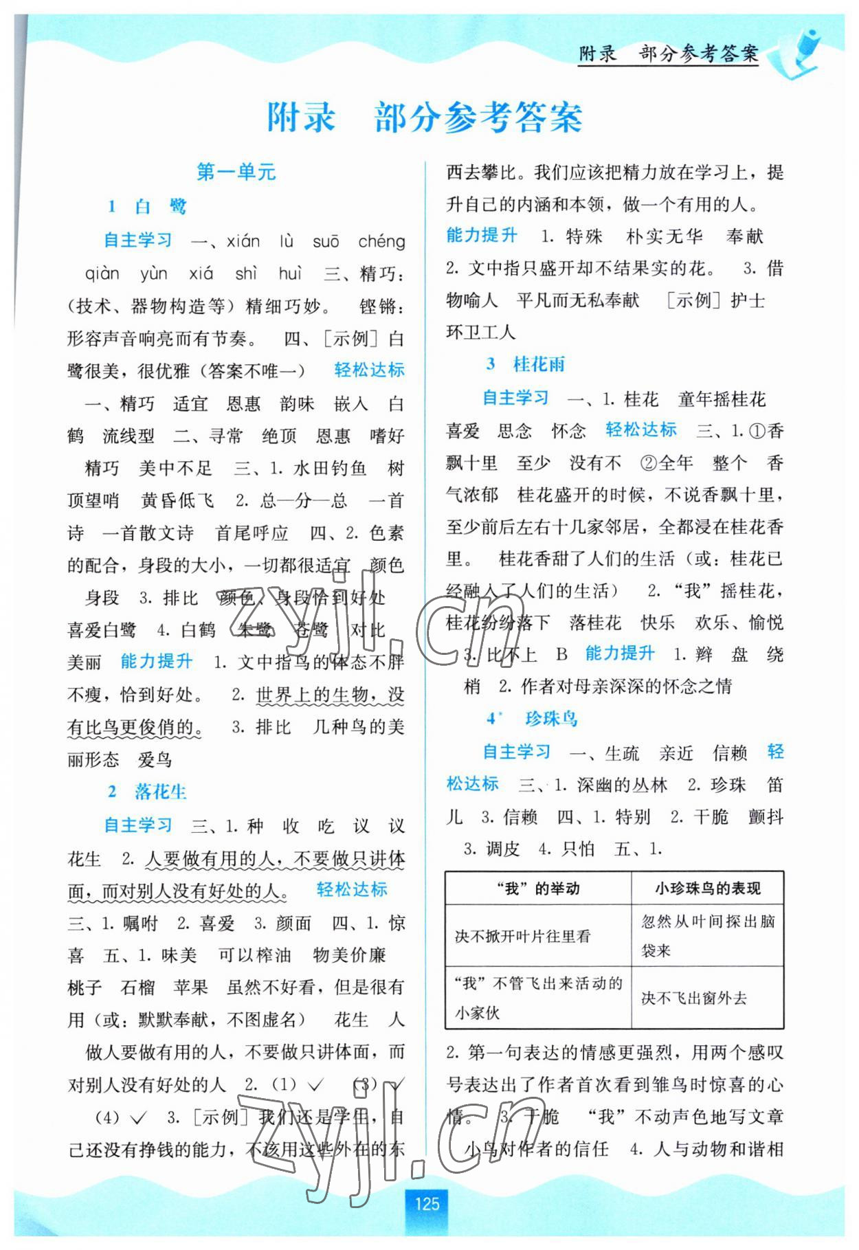 2023年自主學(xué)習(xí)能力測(cè)評(píng)五年級(jí)語(yǔ)文上冊(cè)人教版 第1頁(yè)