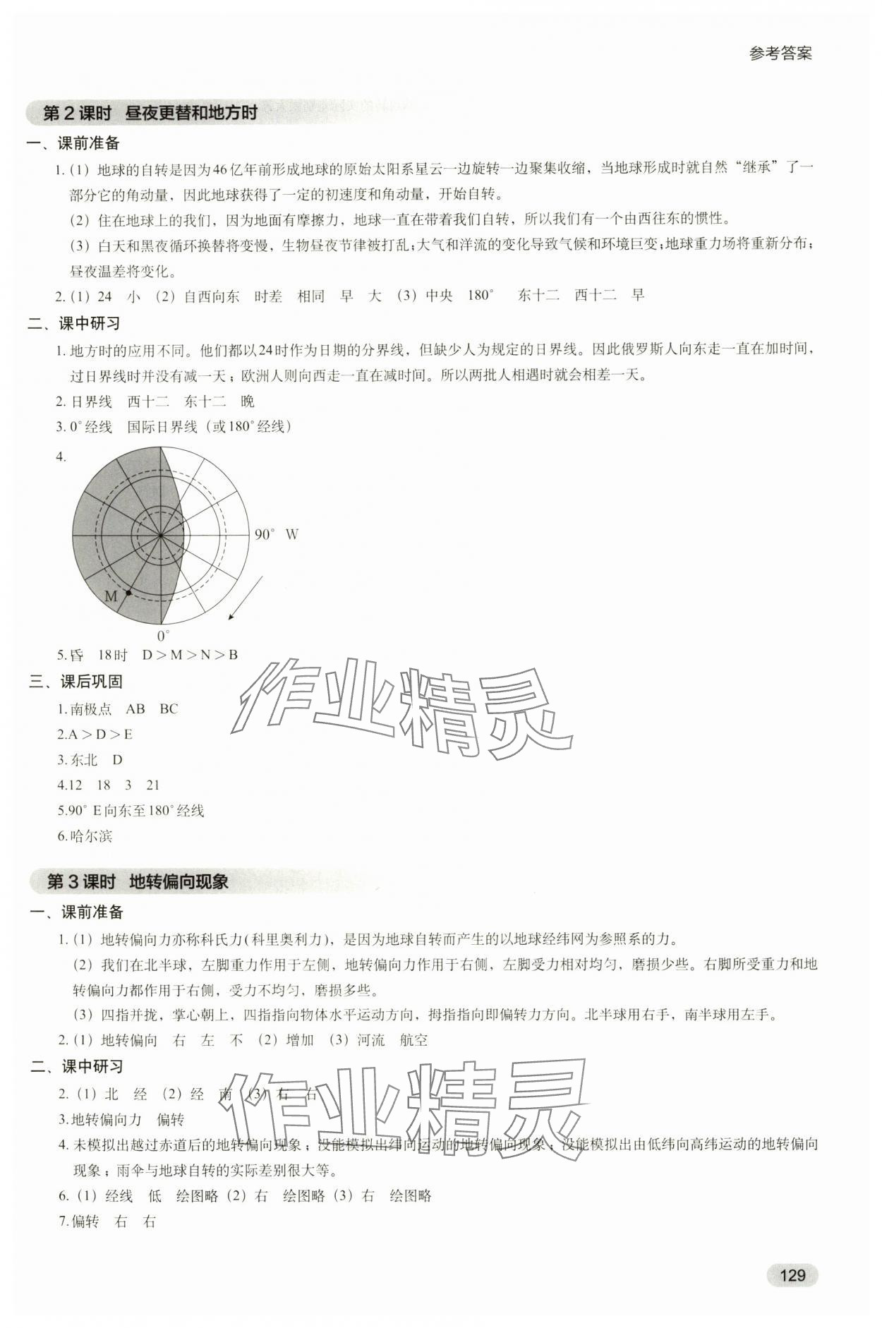 2024年高中地理學(xué)歷案高中選擇性必修1滬教版 參考答案第2頁