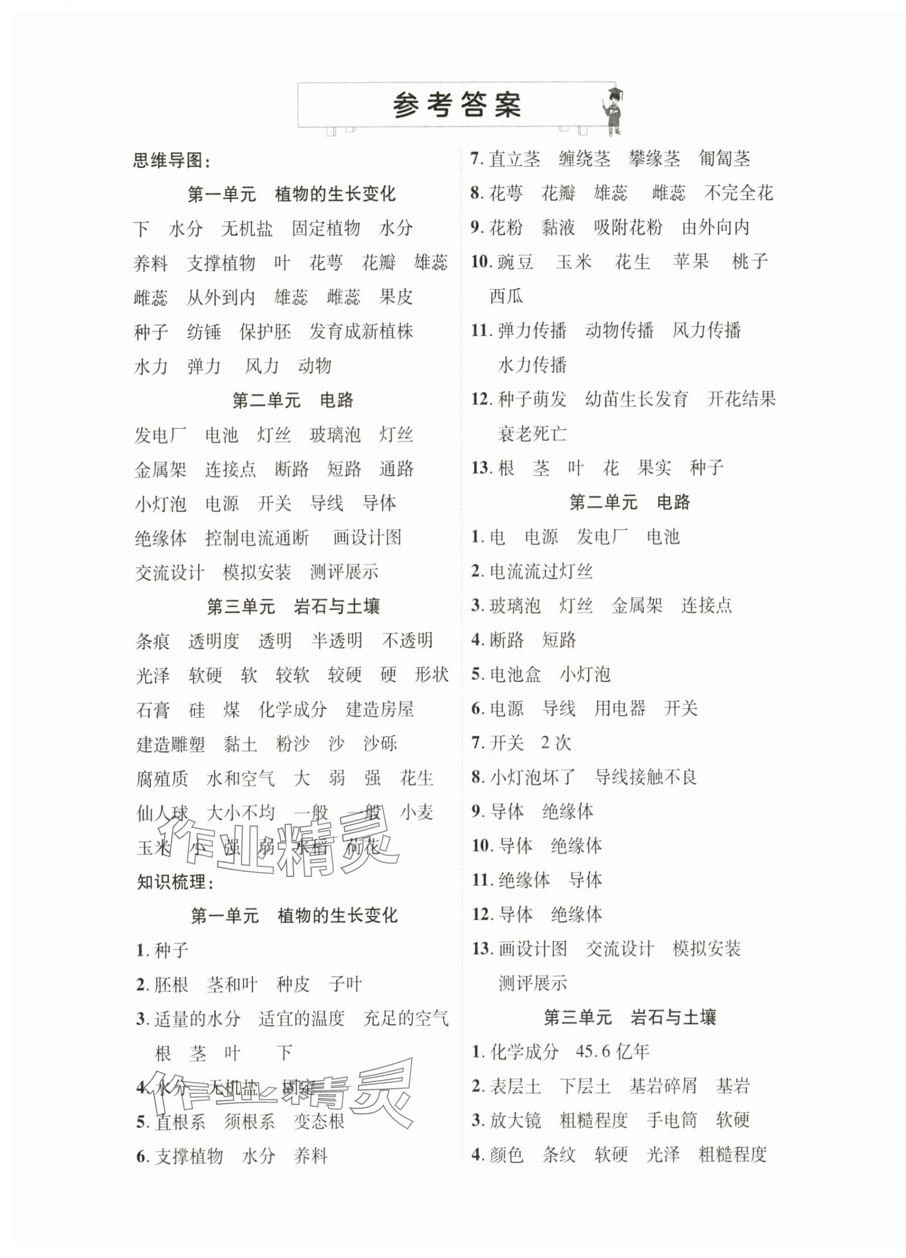 2025年期末真題新卷四年級科學下冊教科版浙江專版 第1頁