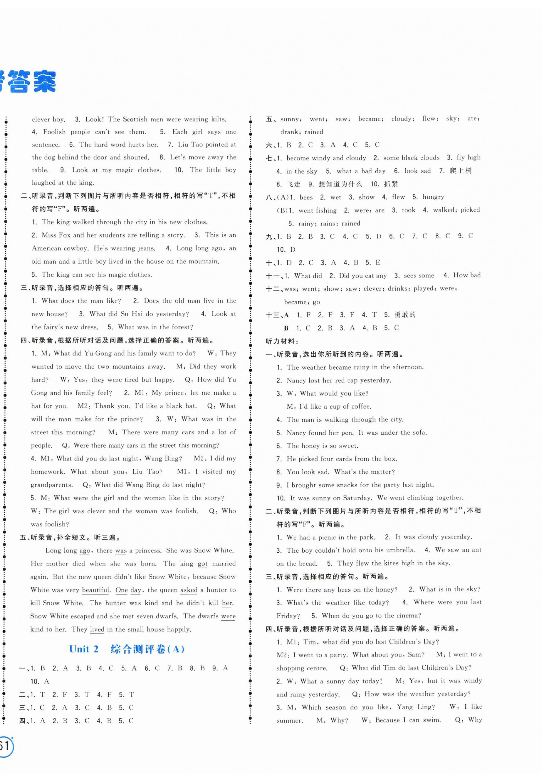 2024年智慧翔奪冠金卷六年級英語上冊譯林版 第2頁