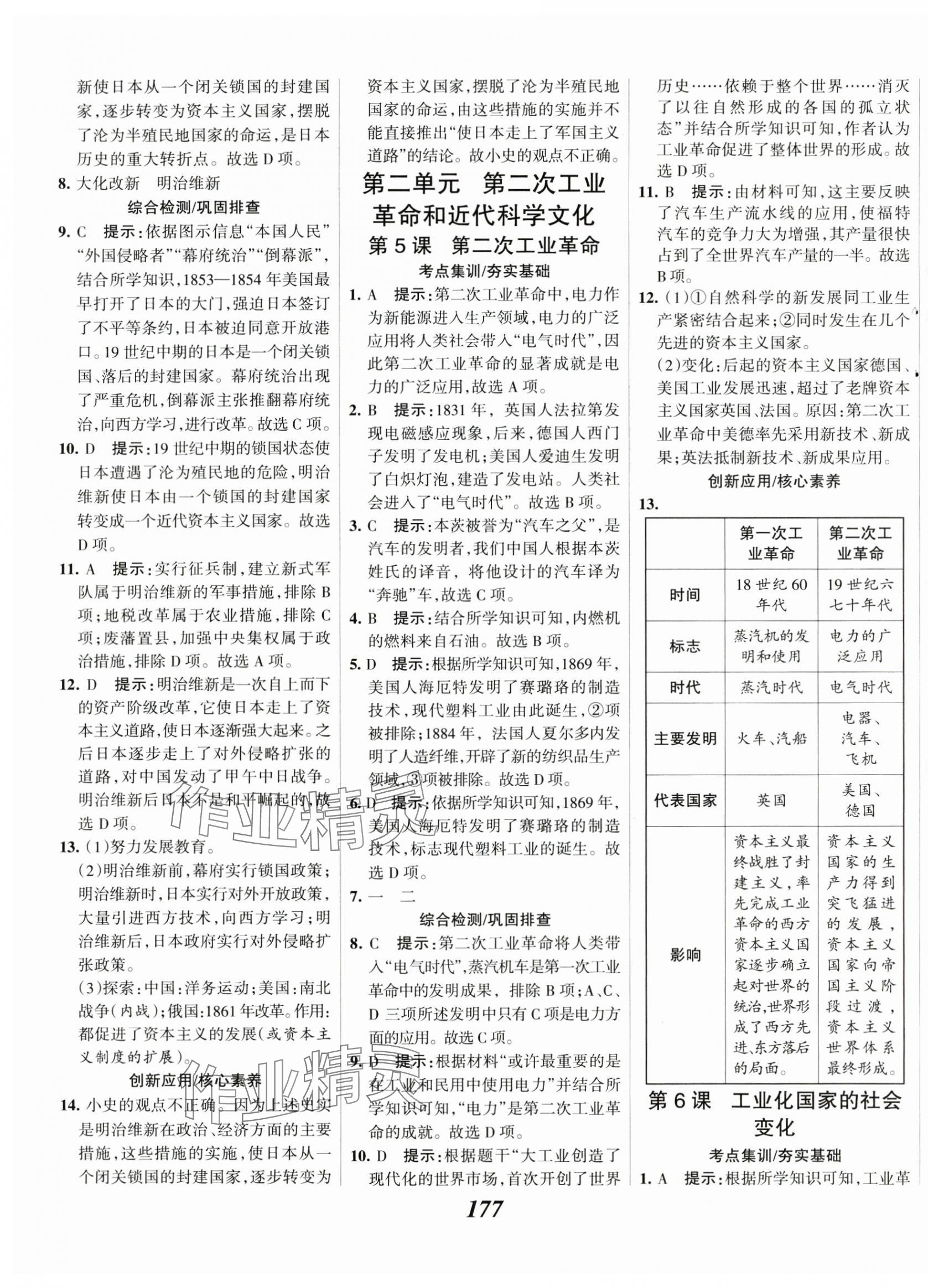 2025年全優(yōu)課堂考點集訓(xùn)與滿分備考九年級歷史下冊人教版 第3頁