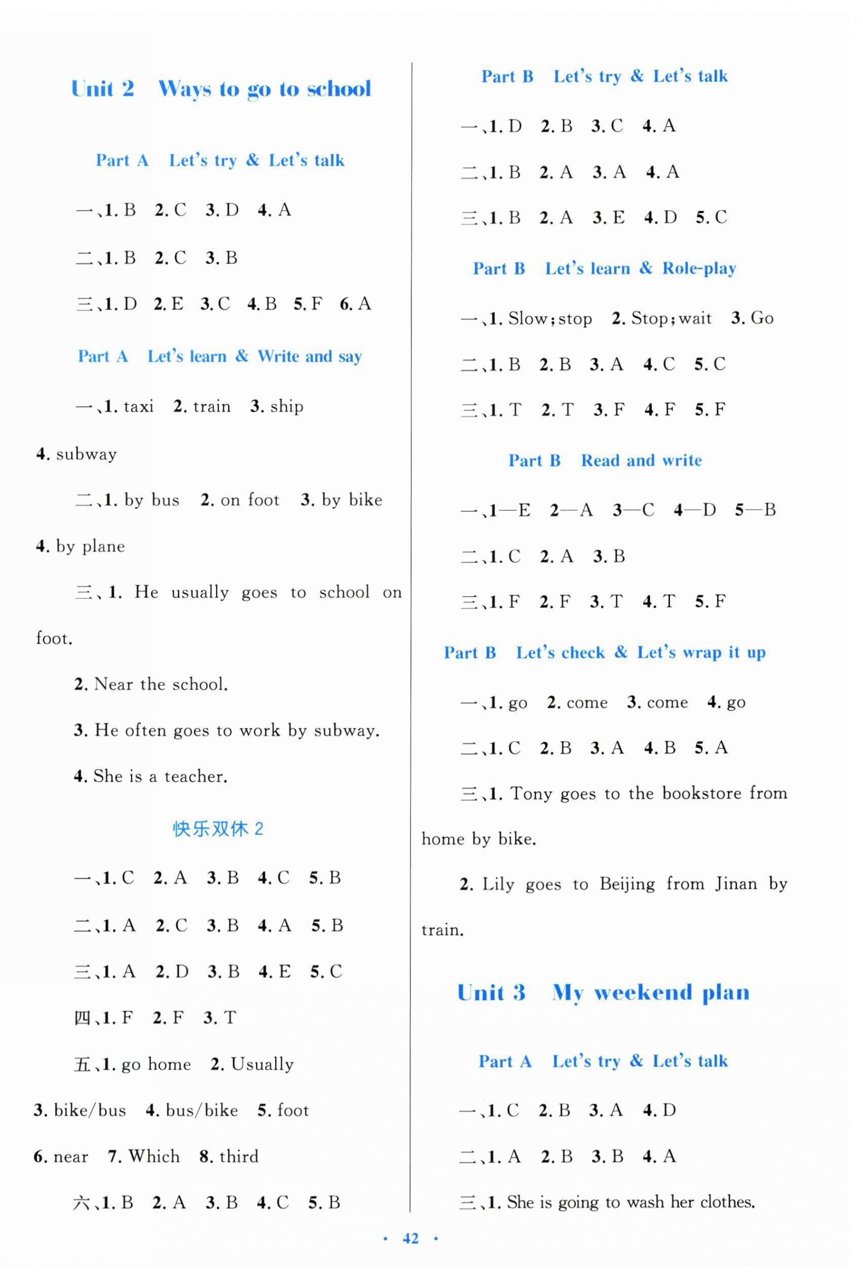 2024年同步學(xué)習(xí)目標(biāo)與檢測(cè)六年級(jí)英語(yǔ)上冊(cè)人教版 第2頁(yè)