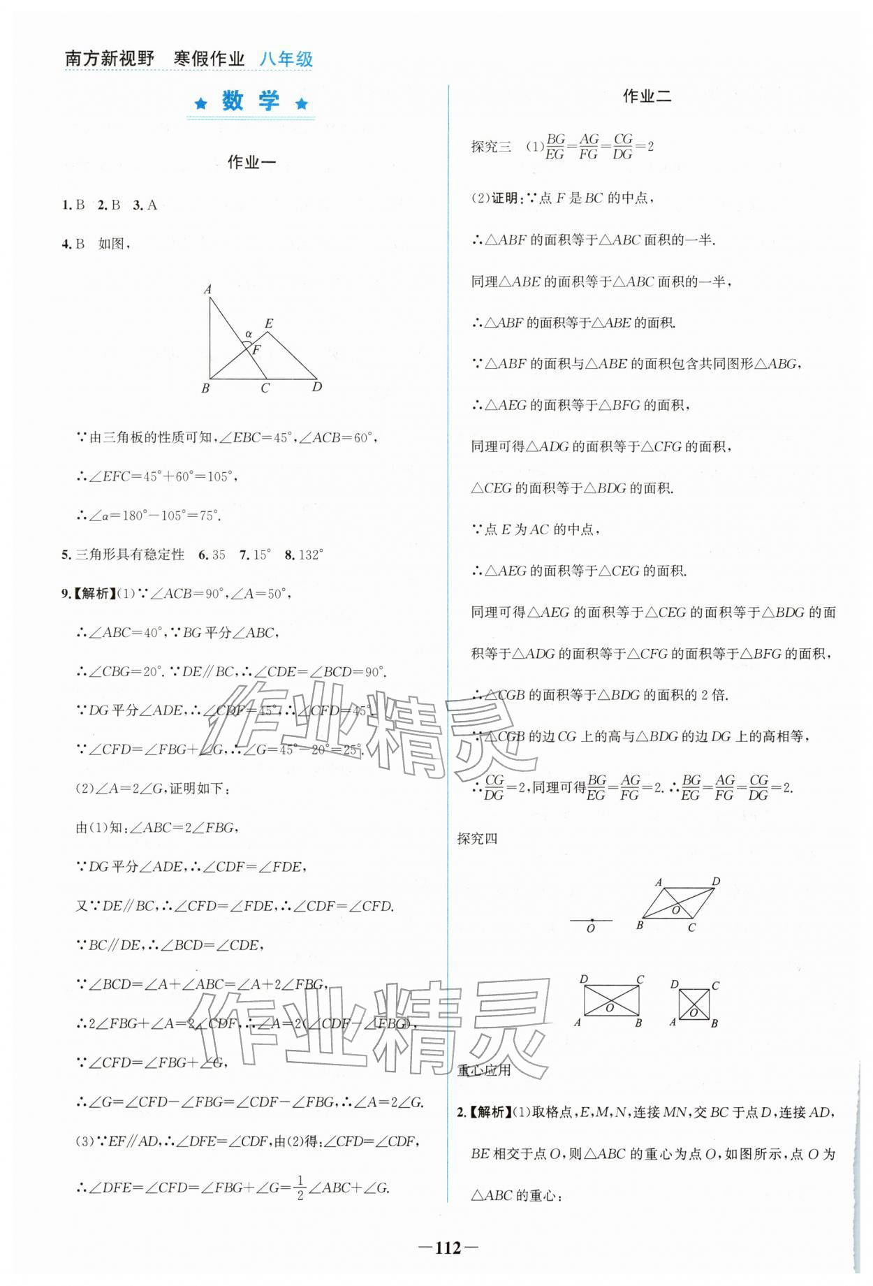 2026年南方新視野寒假作業(yè)八年級綜合&nbsp;參考答案第4頁