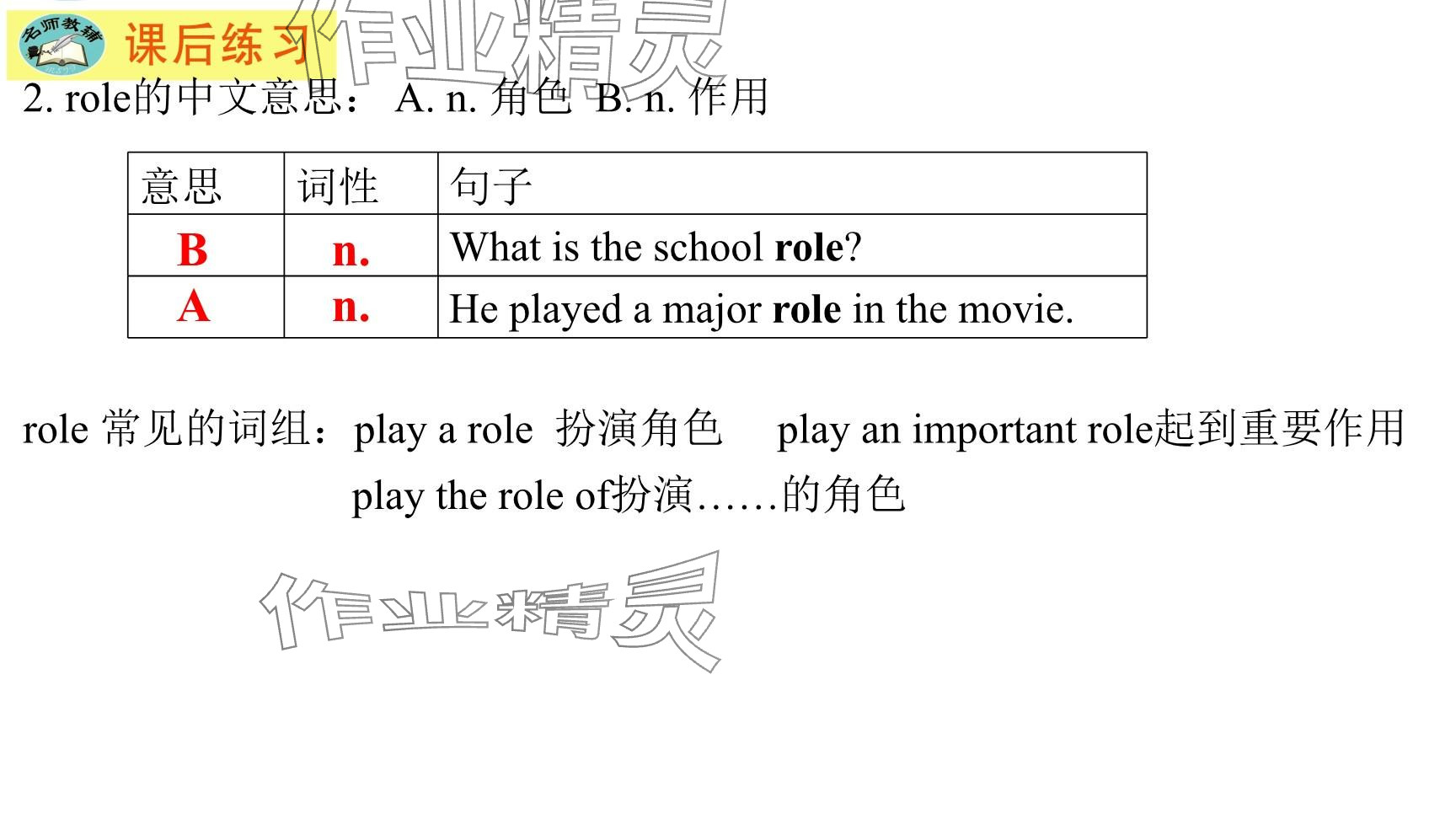 2025年每課一練（福建）八年級(jí)英語(yǔ)下冊(cè)仁愛(ài)版 參考答案第34頁(yè)