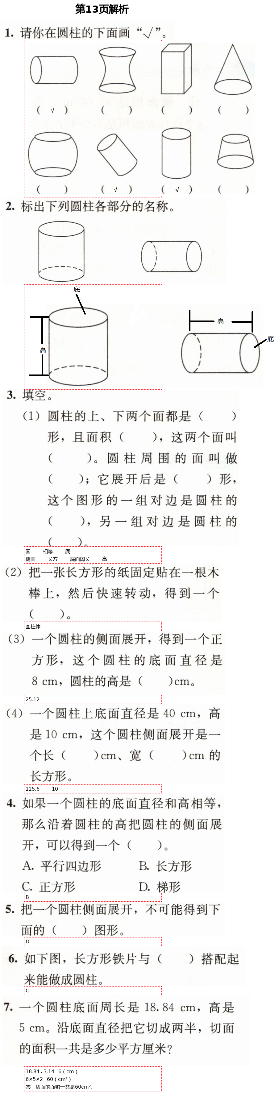 2021年人教金學(xué)典同步解析與測(cè)評(píng)六年級(jí)數(shù)學(xué)下冊(cè)人教版 第13頁