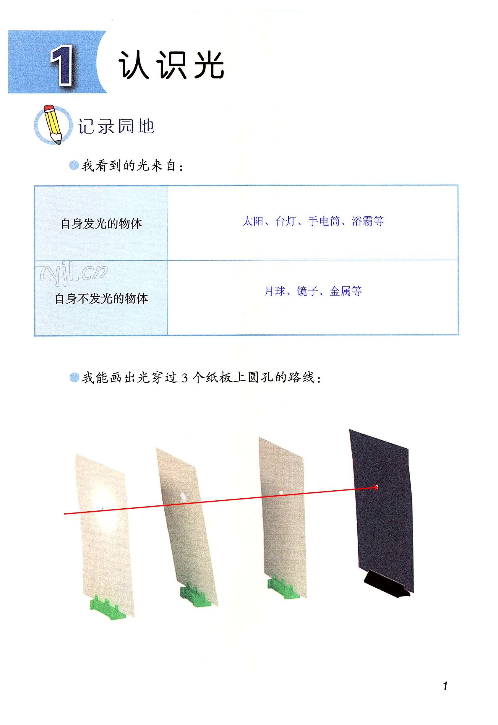 2022年學(xué)生活動(dòng)手冊(cè)五年級(jí)科學(xué)上冊(cè)青島版 第1頁(yè)